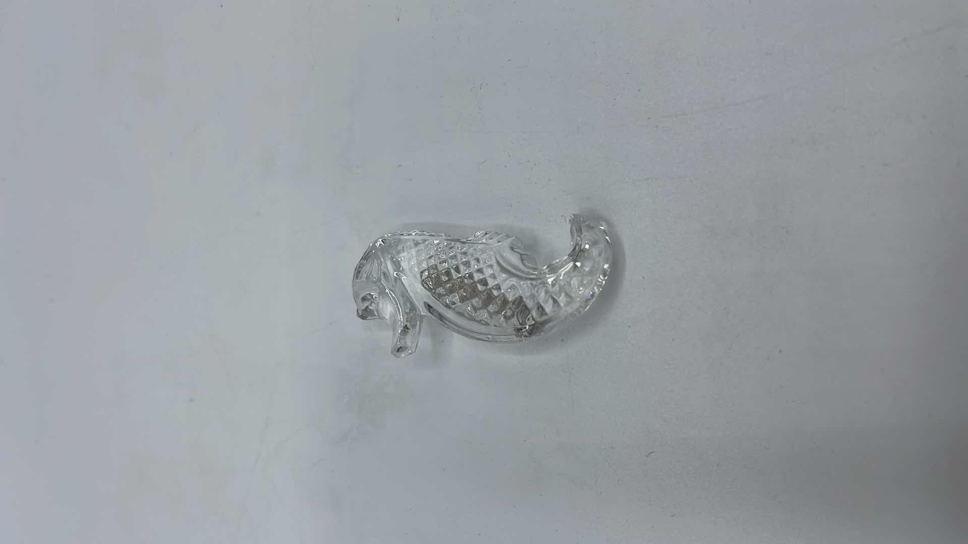 Photo 2 of WATERFORD CRYSTAL SEAHORSE BROOCH