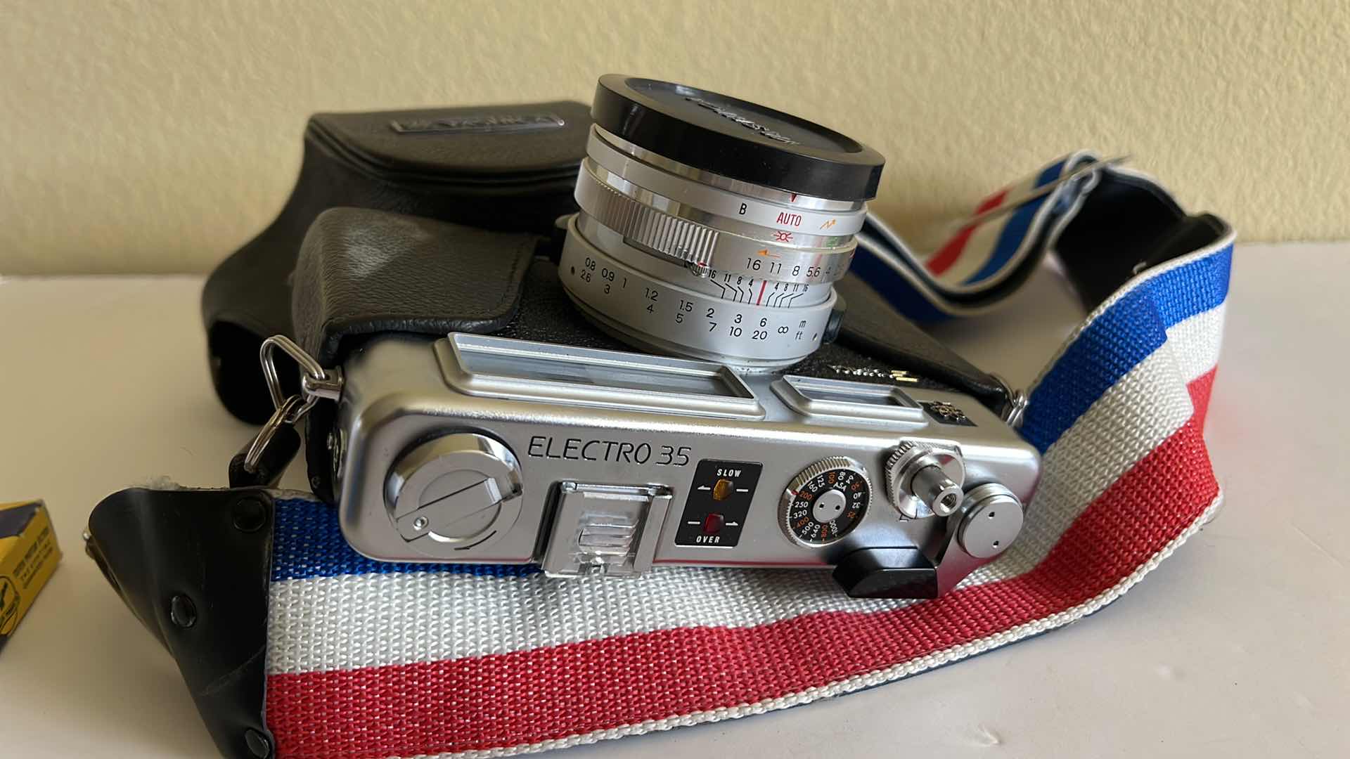 Photo 2 of YASHICA ELECTRO 35 GSN 35mm CAMERA W/CASE AND FILTER