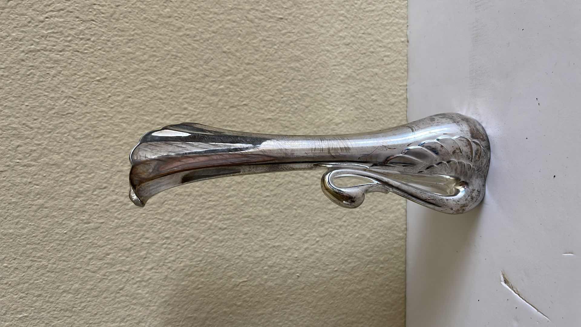 Photo 3 of SILVERPLATED SWAN BUD VASE 7”