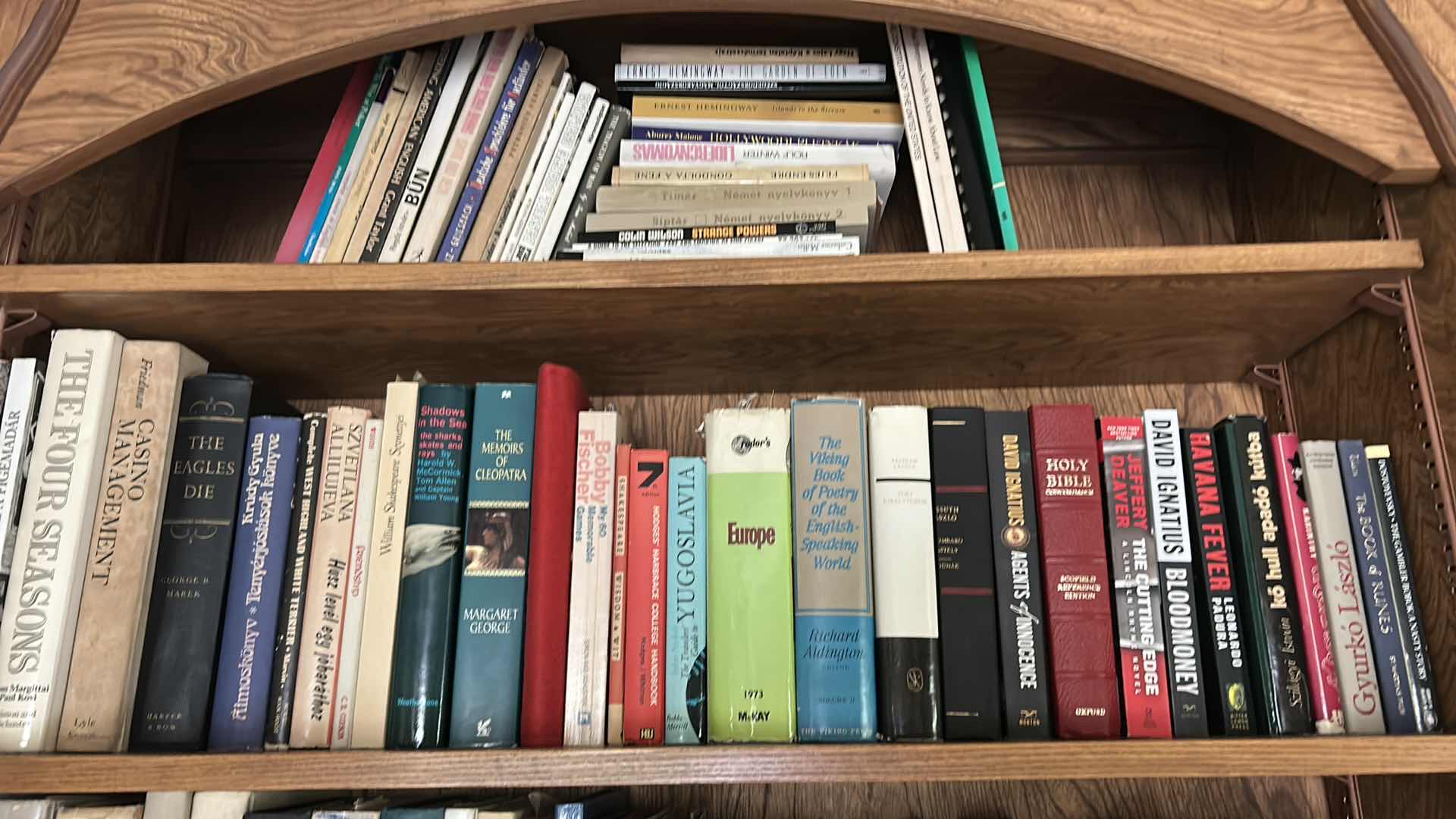 Photo 1 of TWO SHELVES OF BOOKS