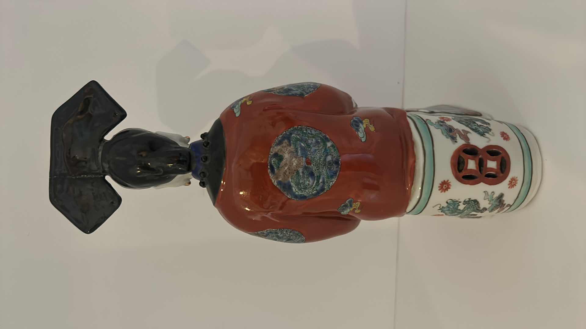 Photo 3 of VINTAGE CHINESE PORCELAIN FIGURINE H12”