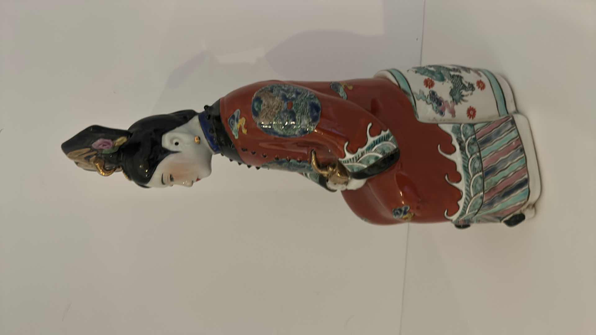 Photo 2 of VINTAGE CHINESE PORCELAIN FIGURINE H12”