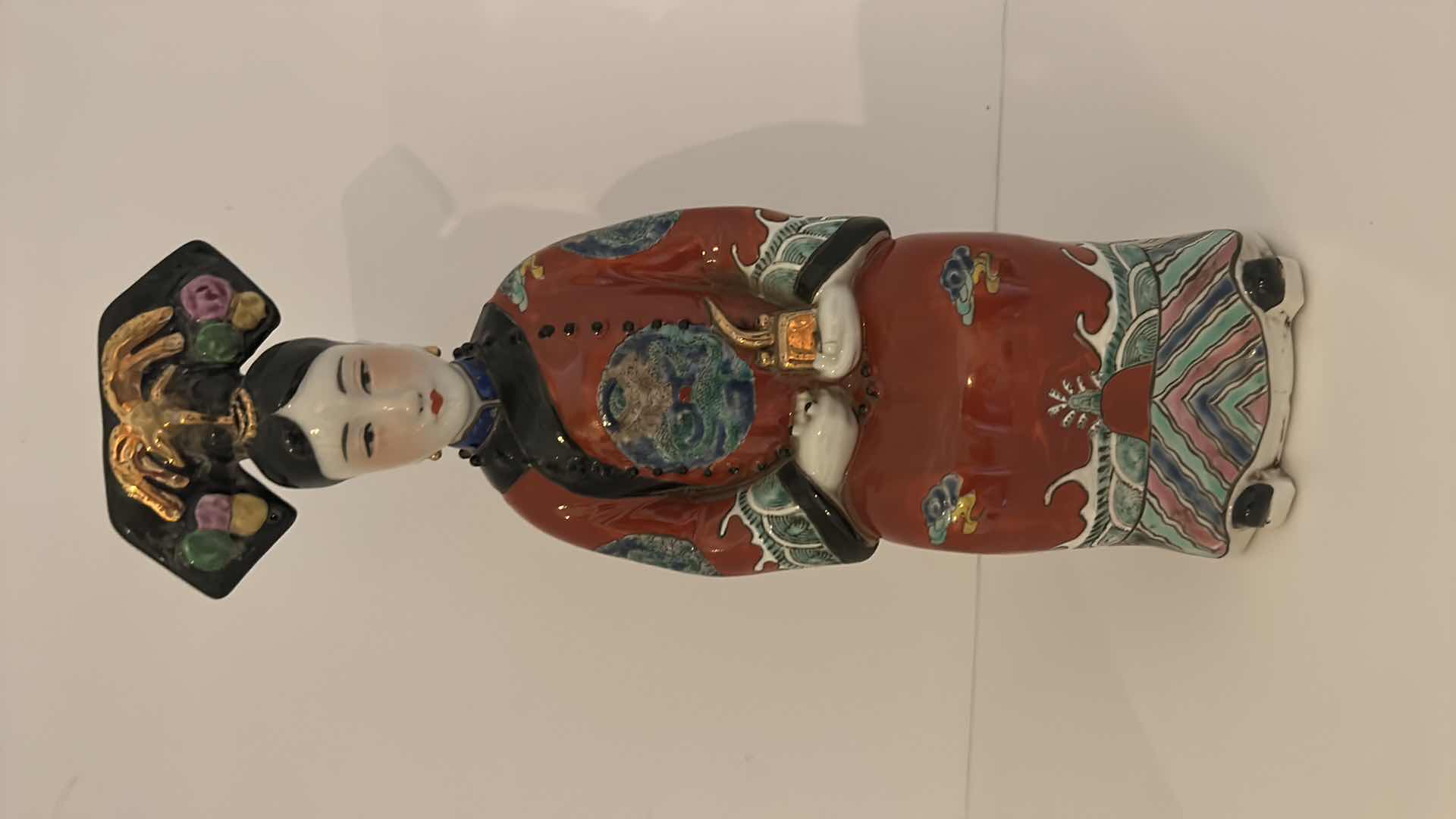 Photo 7 of VINTAGE CHINESE PORCELAIN FIGURINE H12”