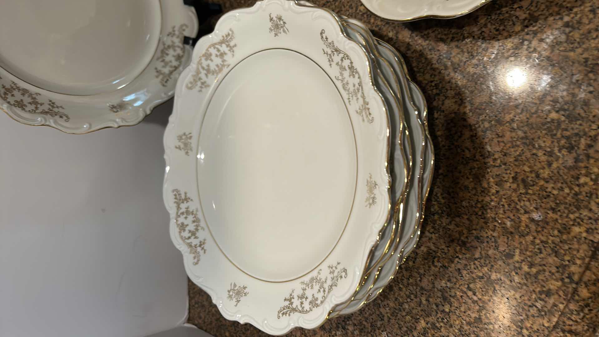 Photo 6 of 14 PC GOLD TRIMMED BAVARIAN PORCELAIN