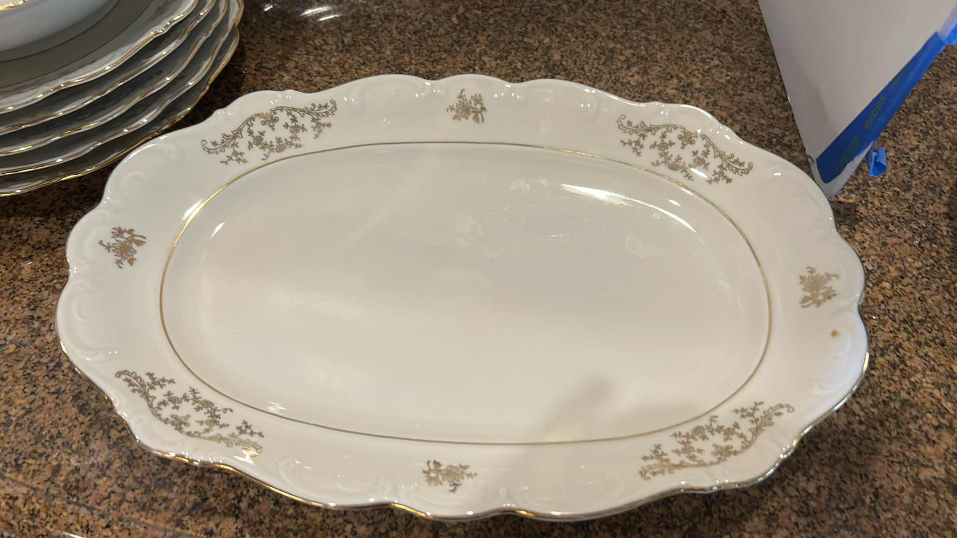 Photo 4 of 14 PC GOLD TRIMMED BAVARIAN PORCELAIN