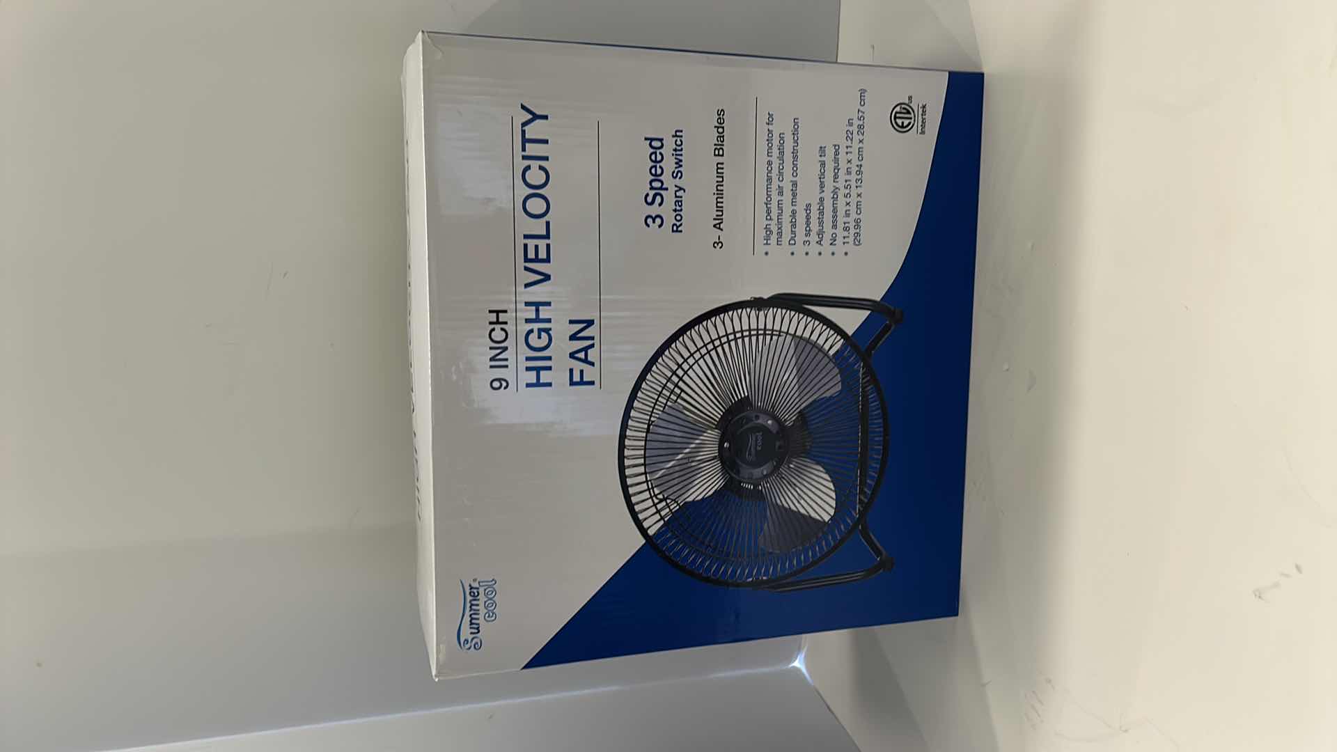 Photo 3 of NEW 9” HIGH VELOCITY FAN