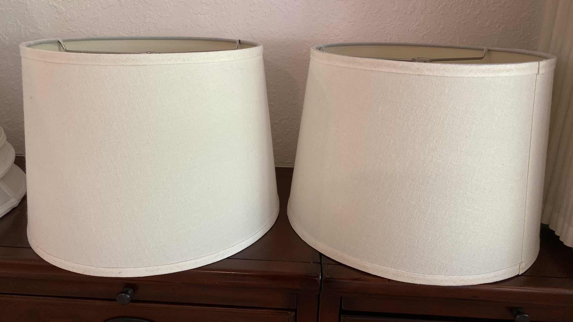 Photo 4 of 5 LAMP SHADES ASSORTED SIZE 11” X 9”
THRU 9” X 14”