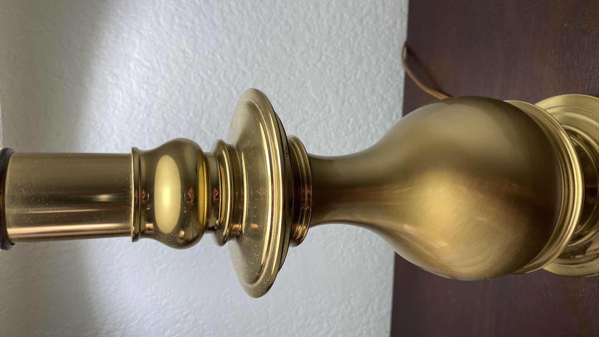 Photo 3 of ANTIQUE BRASS LAMP H25”