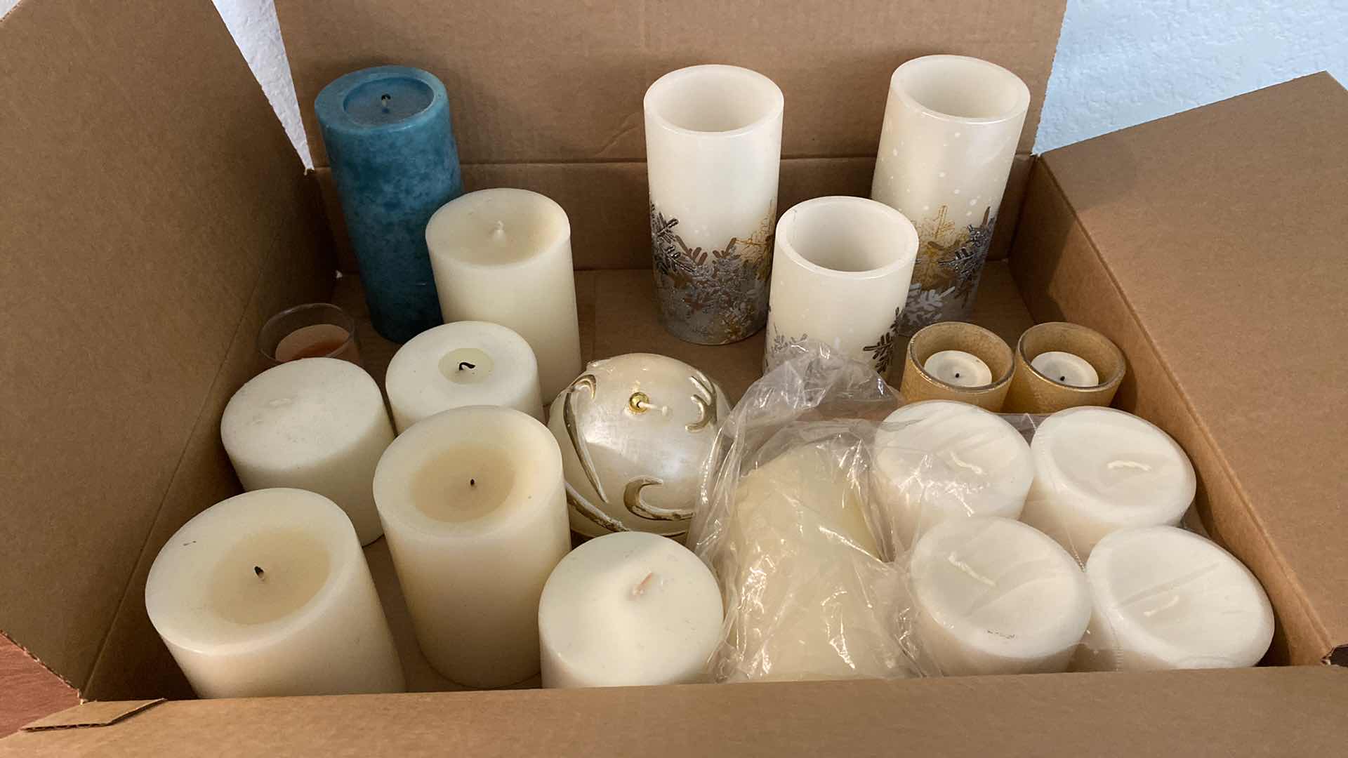 Photo 1 of CONTENTS OF BOX- CANDLES