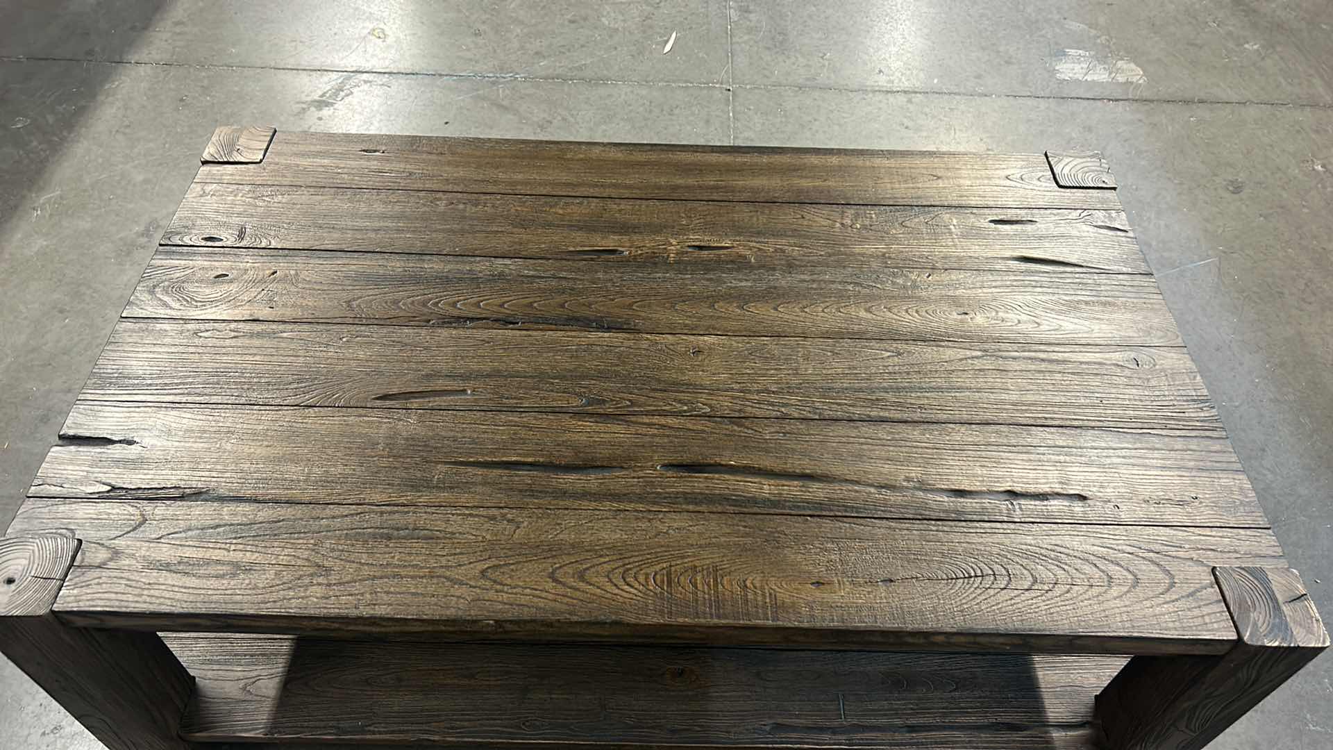 Photo 5 of RUSTIC WOOD SLAT COFFEE TABLE 49.5” x 29.5” x 17.5