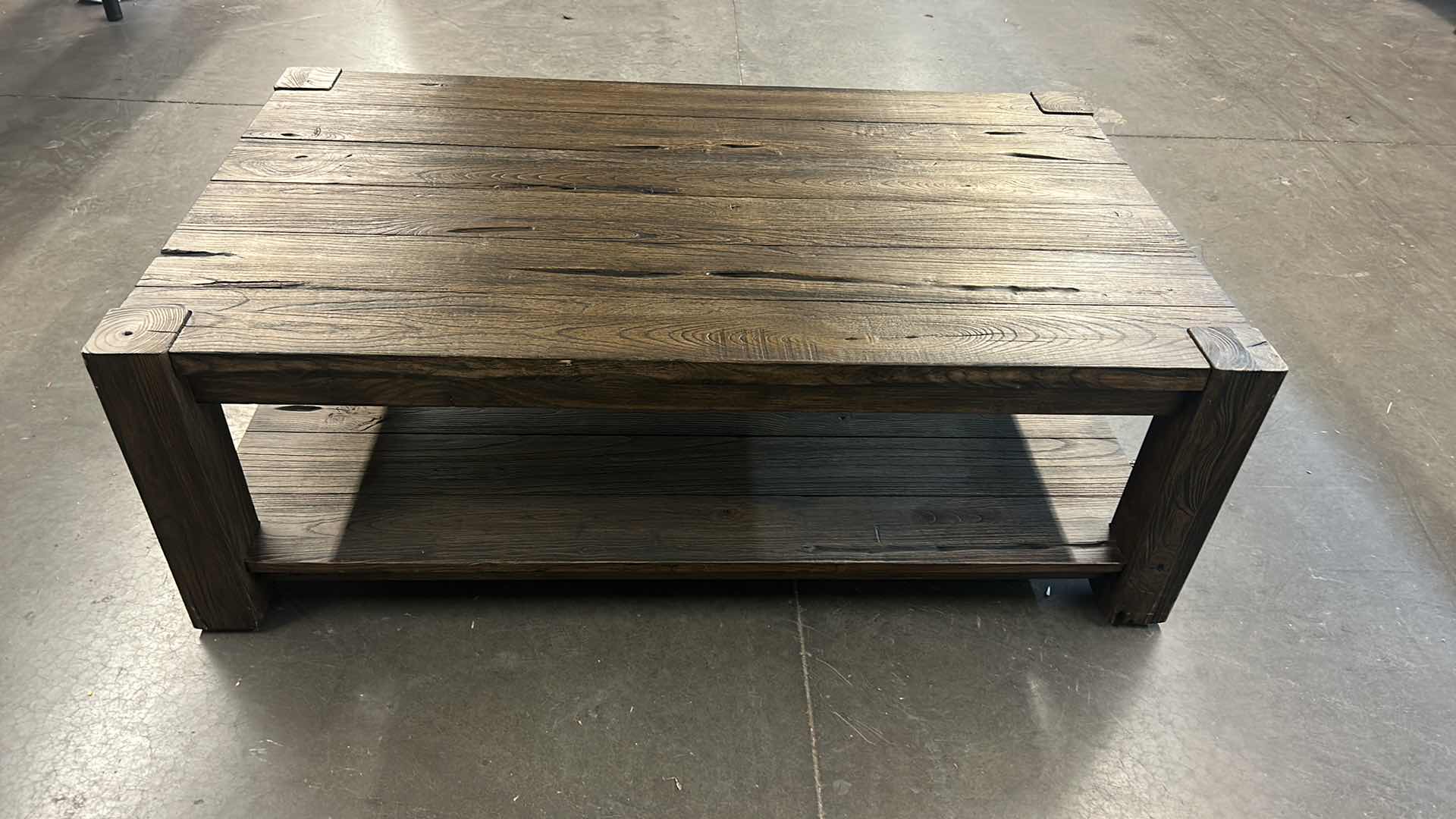 Photo 4 of RUSTIC WOOD SLAT COFFEE TABLE 49.5” x 29.5” x 17.5