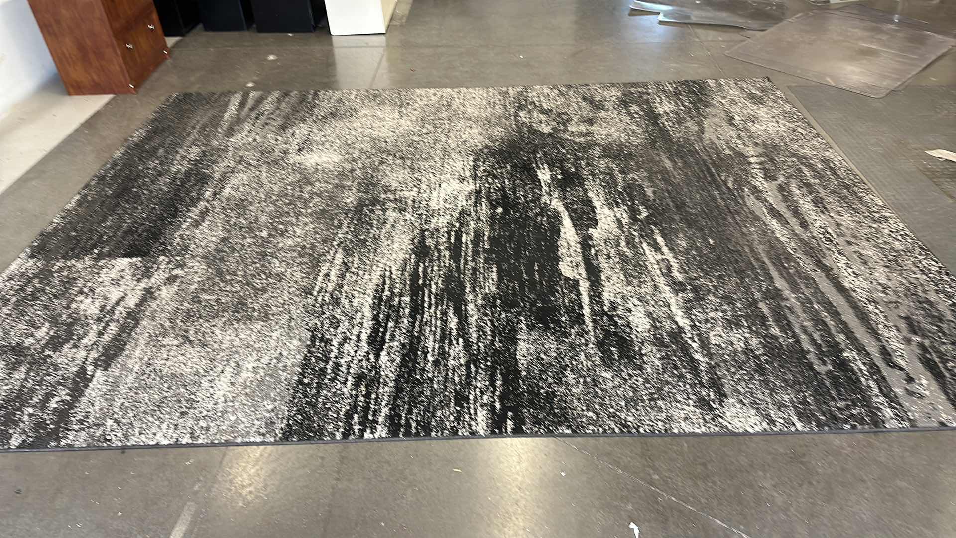 Photo 4 of LARGE BLACK, GRAY AND WHITE TONED RUG 10’ X 14’