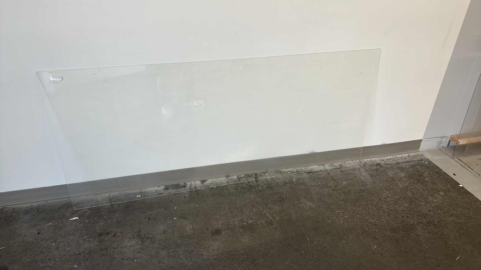 Photo 2 of LARGE PLEXIGLASS DESK TOP WITH HOLE 72” X 31”