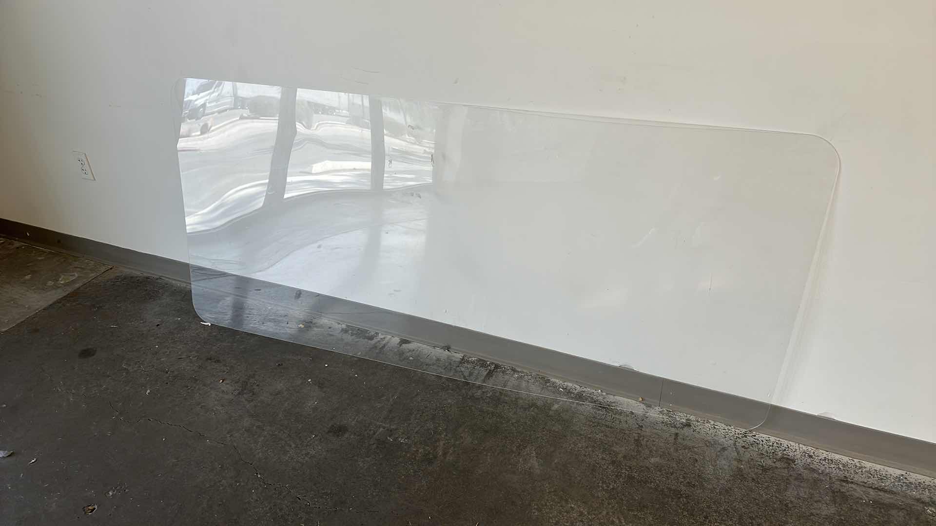 Photo 2 of LARGE PLEXIGLASS DESK TOP 76 1/2” X 34”