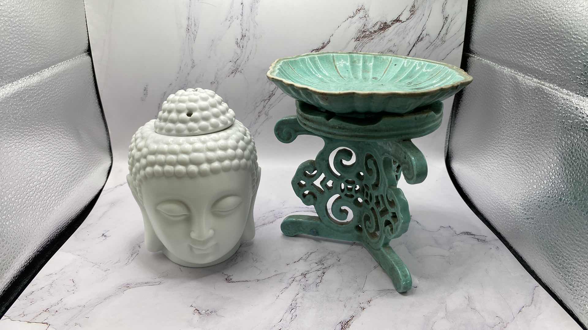 Photo 2 of PAIR OF ASIAN INSPIRED OIL BURNERS