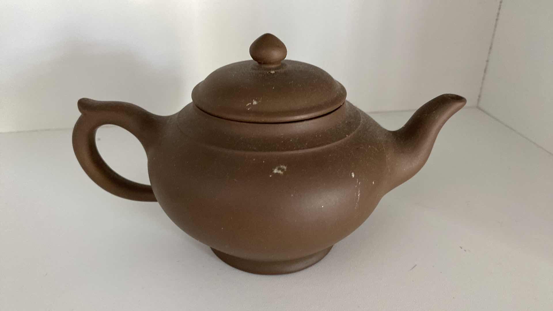 Photo 2 of VINTAGE CHINESE COLLECTIBLE CLAY TEA POT 7 1/2” x 4 1/4”