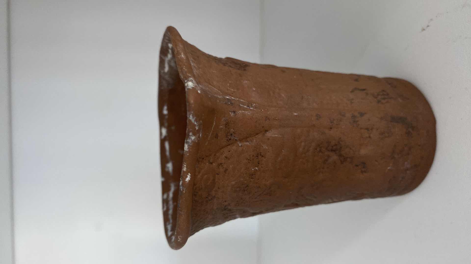 Photo 2 of VINTAGE CHINESE CLAY CUP 4”