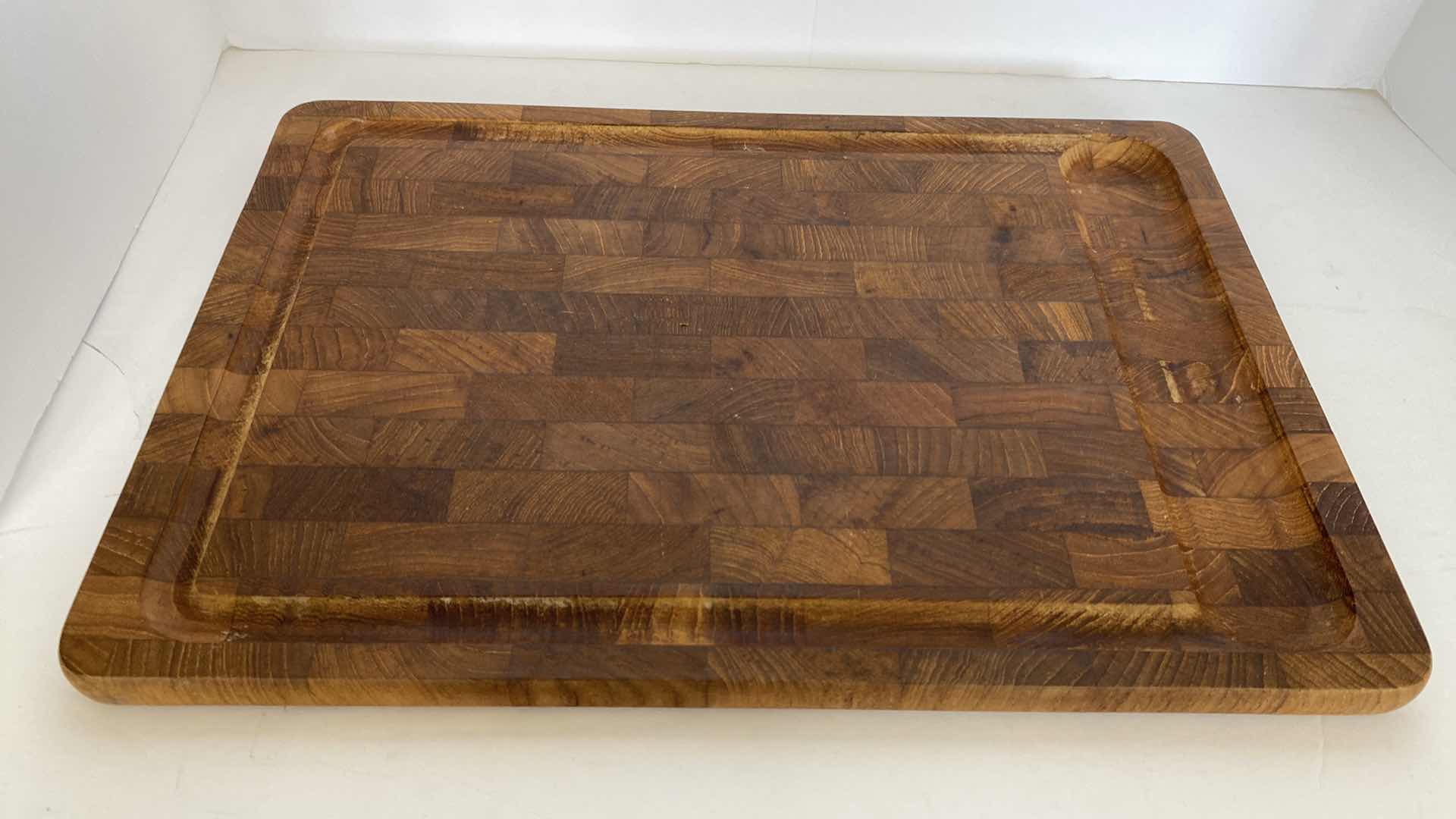 Photo 2 of PAIR OF DECORATIVE WOOD CUTTING BOARDS LARGEST 17” x 11 1/2”