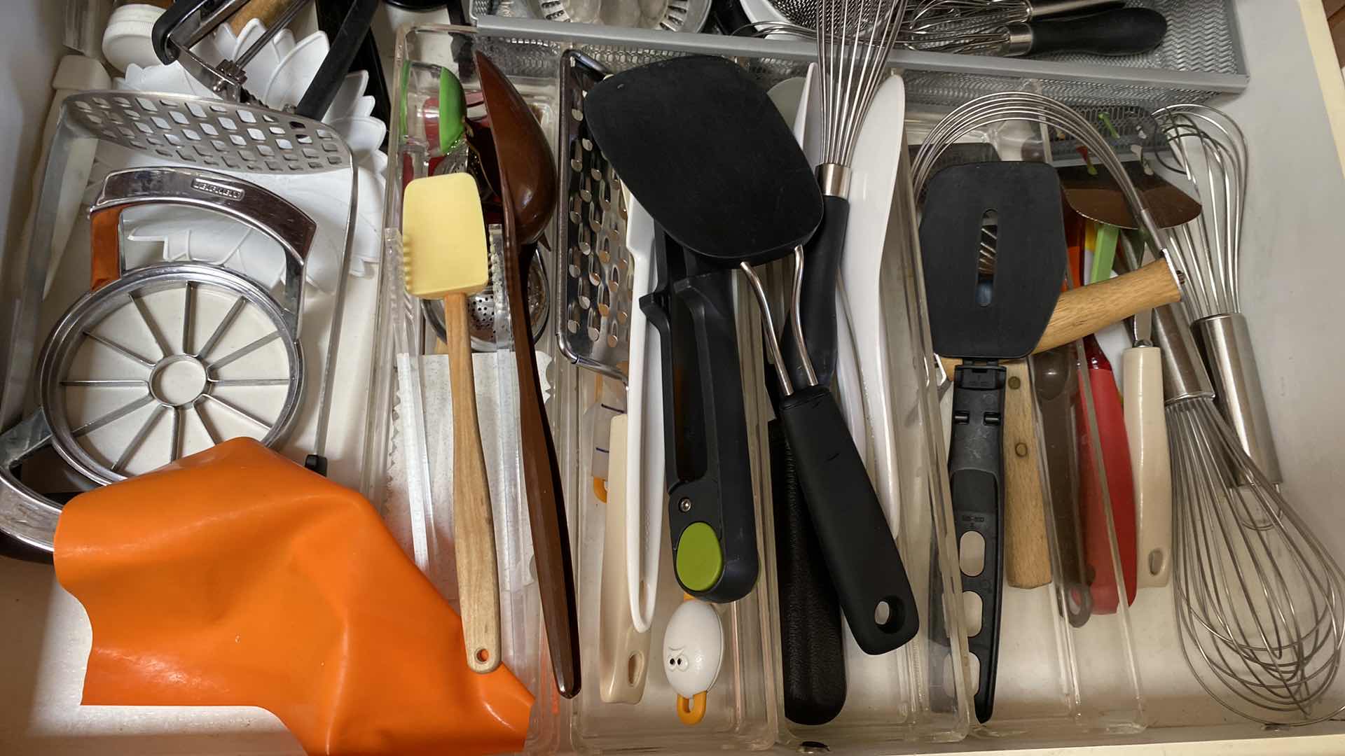 Photo 2 of CONTENTS OF CABINET 1 DRAWER COOKING UTENSILS