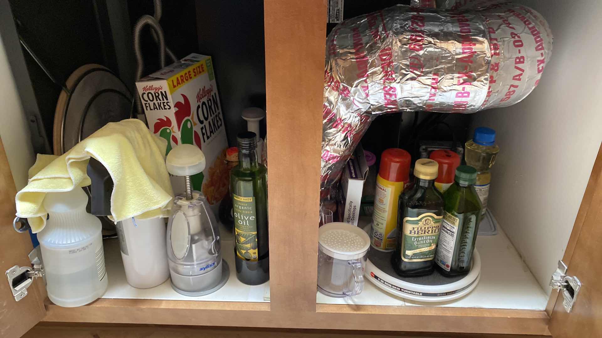 Photo 1 of CONTENTS UNDER KITCHEN CABINET OILS AND MORE