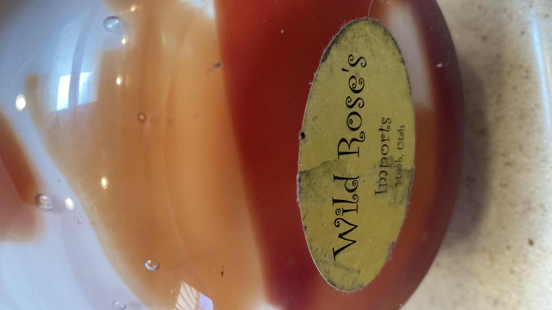 Photo 3 of WILD ROSES IMPORTS HEAVY GLASS VASE 14”