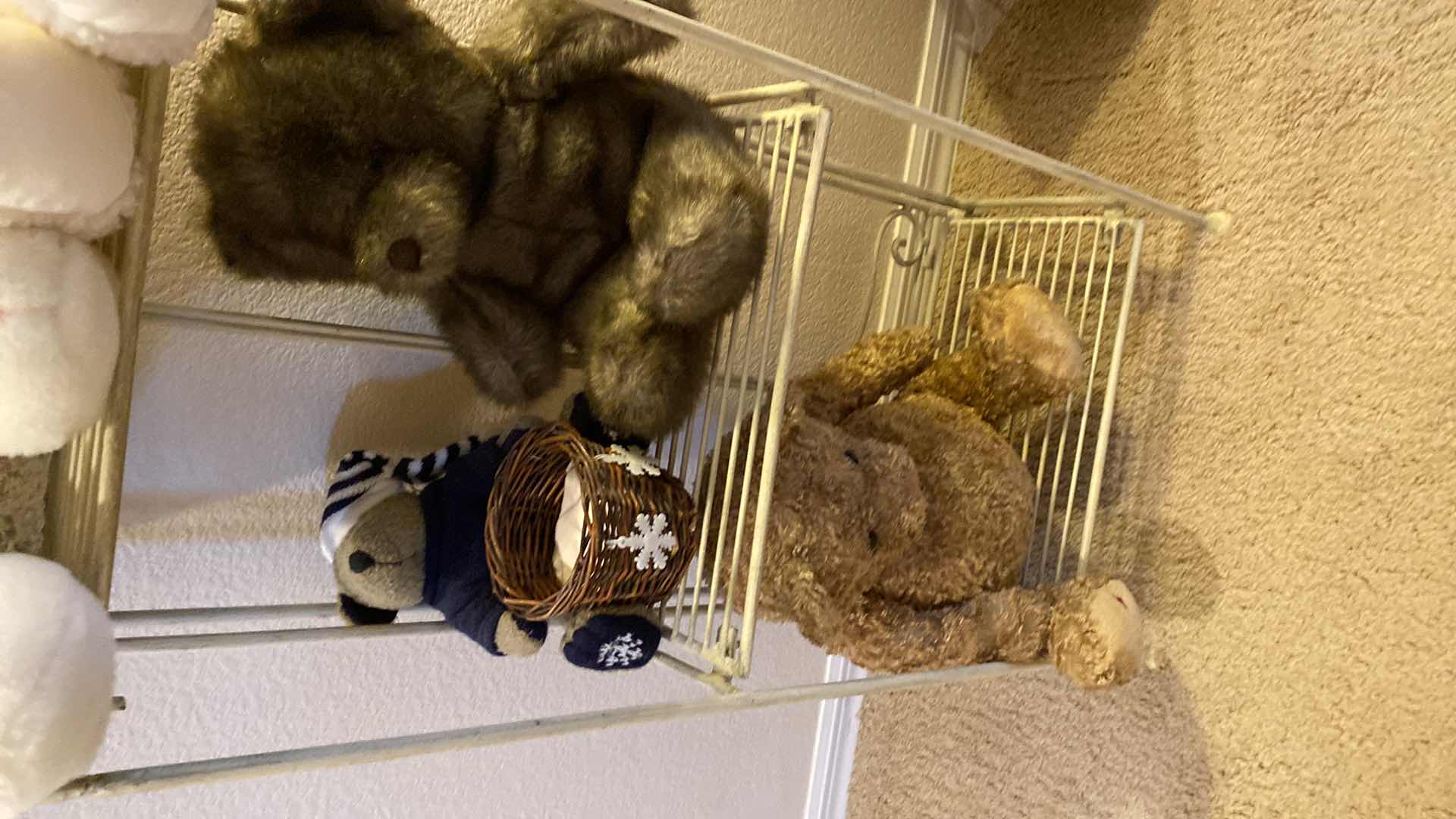 Photo 3 of Four shelf rack with stuffed animals 15“ x 9“ H 52”