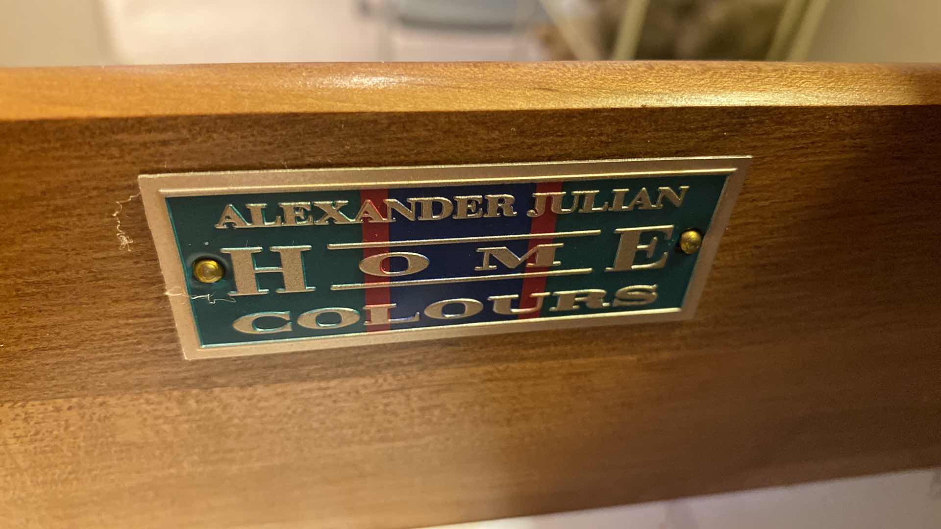 Photo 4 of Alexander Julian home colors wood dresser 66“ x 18“ H 36”