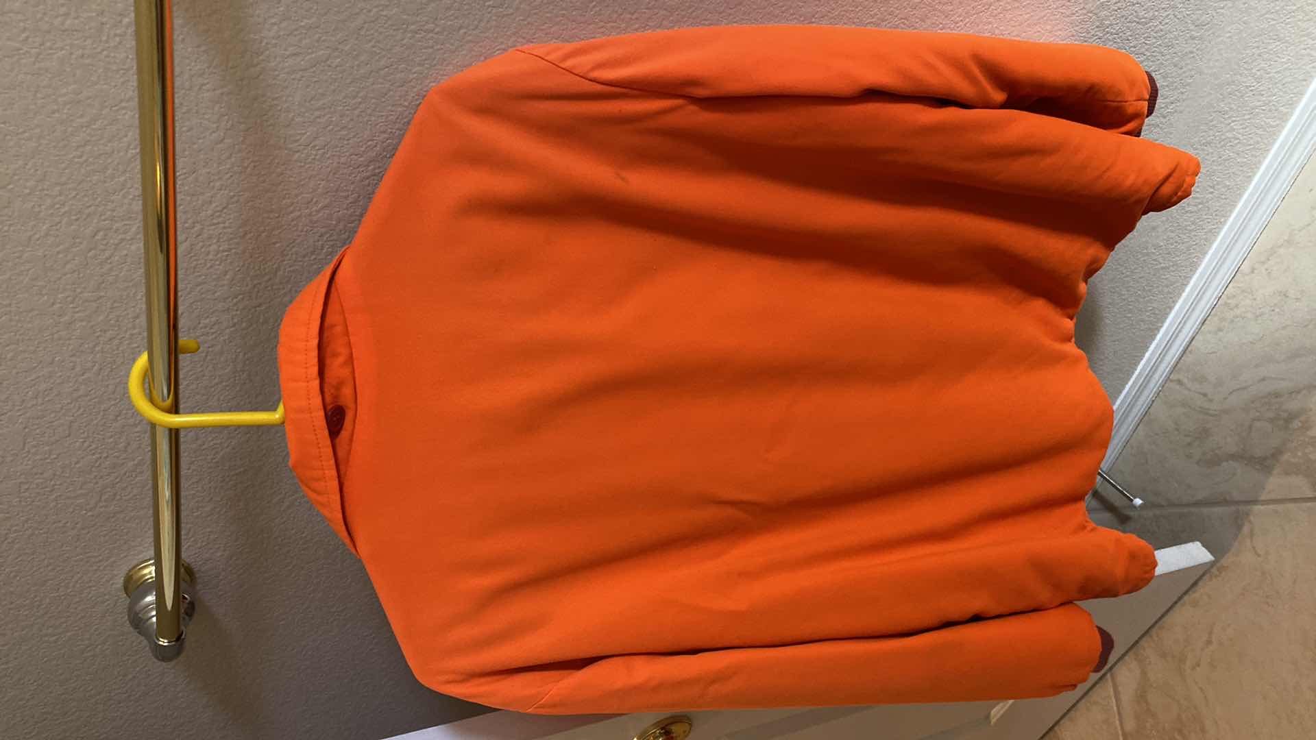 Photo 2 of DACO men’s orange two-piece hunting jacket size unknown, estimated medium