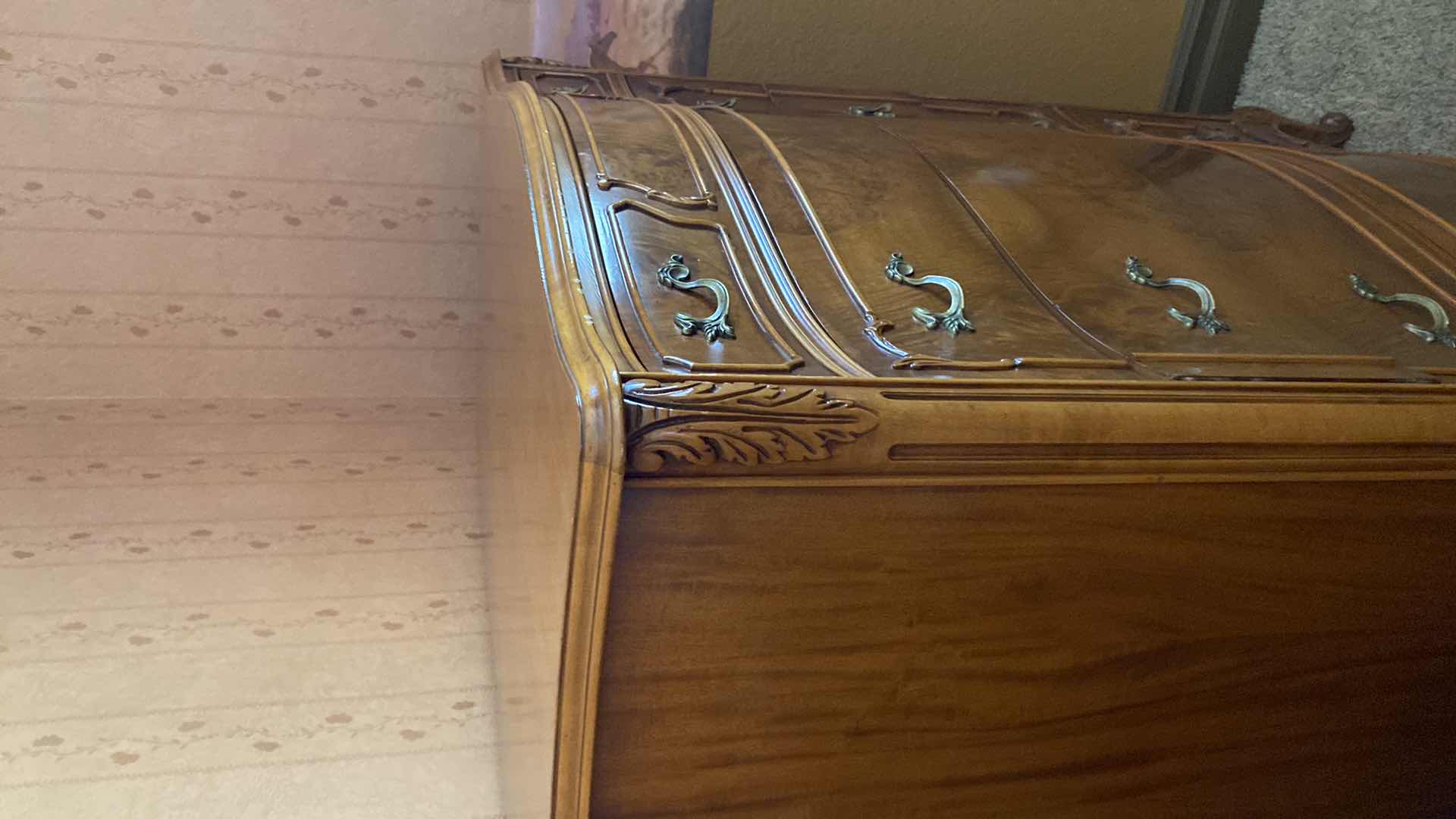 Photo 4 of ANTIQUE HIGHBOY WITH ACANTHUS LEAF TRIM DOVETAIL CONSTRUCTION 38 1/2“ x 22 1/2“  H 50“.
