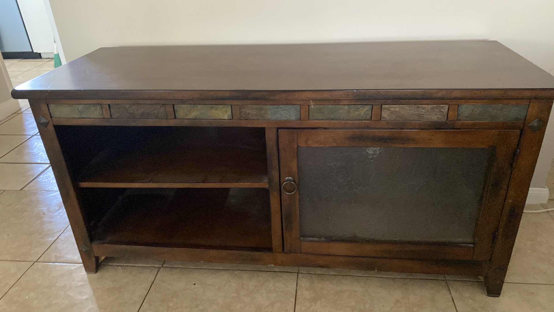 Photo 2 of WOOD ENTERTAINMENT CENTER 52“ x 18“ H 25“