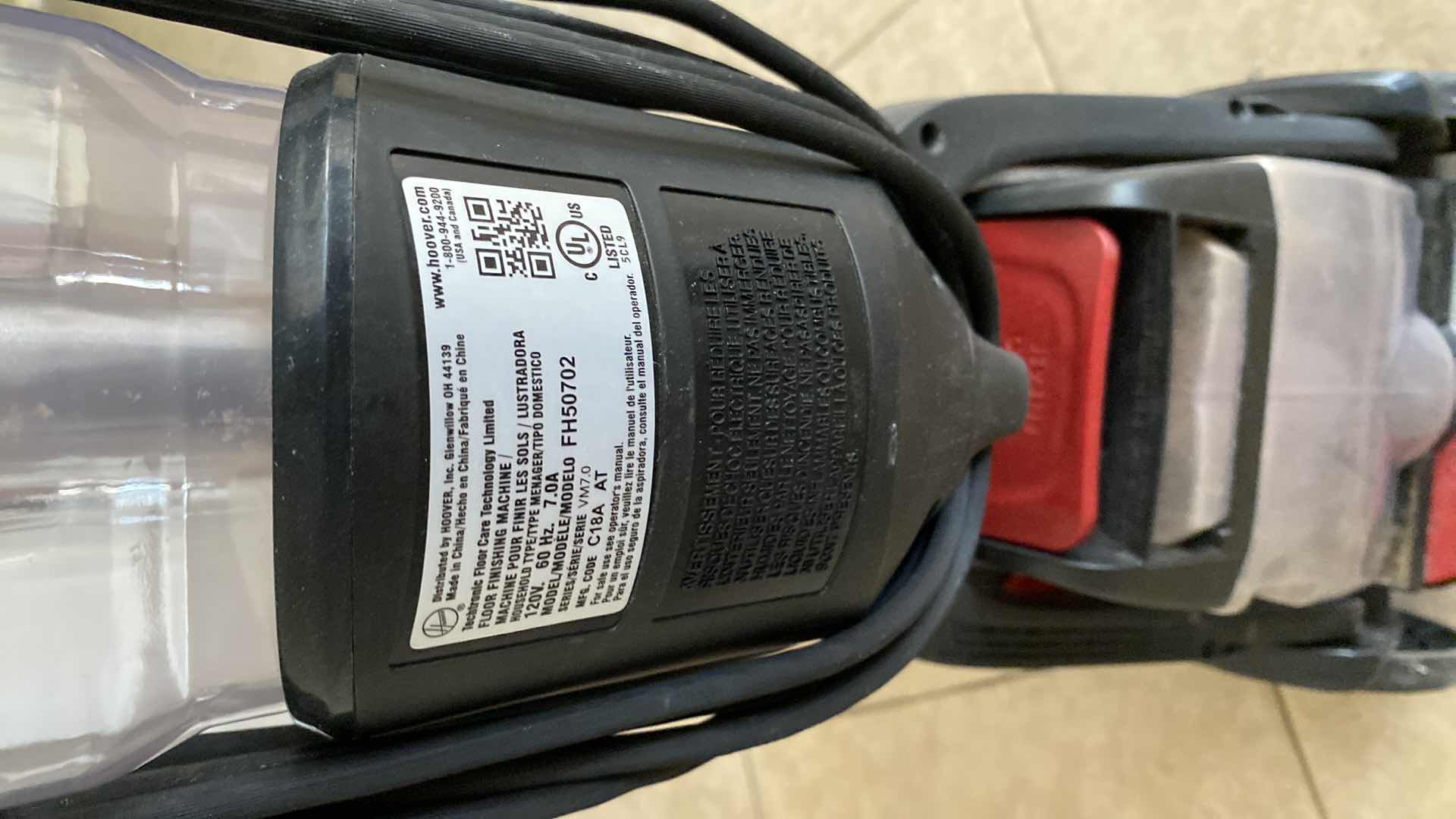 Photo 3 of HOOVER POWER DASH CARPET CLEANER TESTED