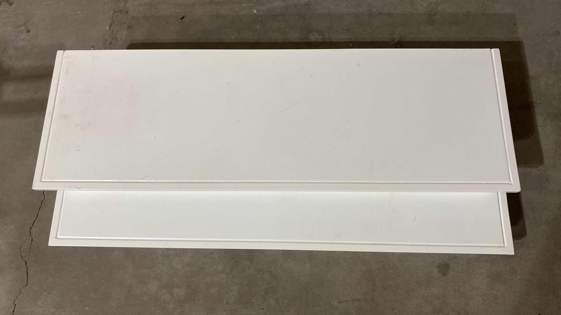 Photo 2 of PAIR OF PLASTIC WALL SHELVES 24“ x 8“