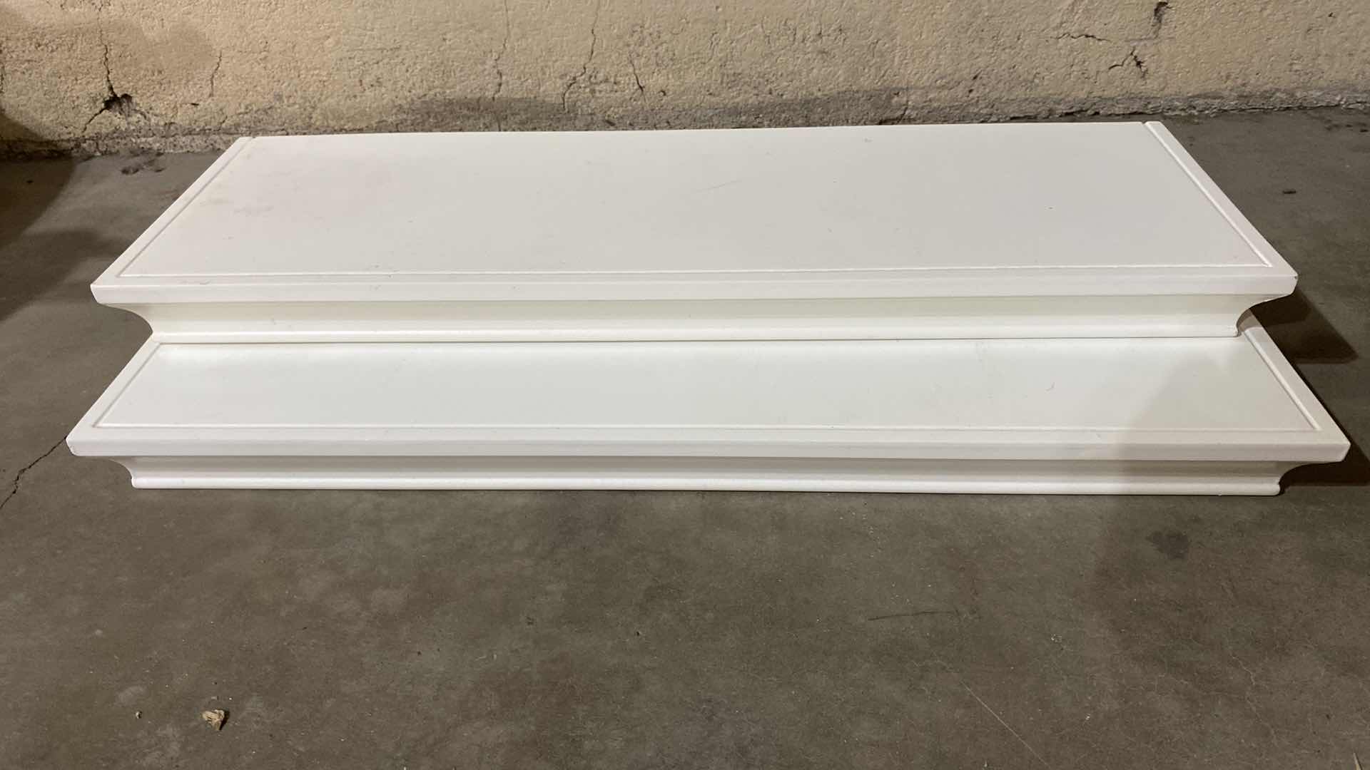 Photo 4 of PAIR OF PLASTIC WALL SHELVES 24“ x 8“