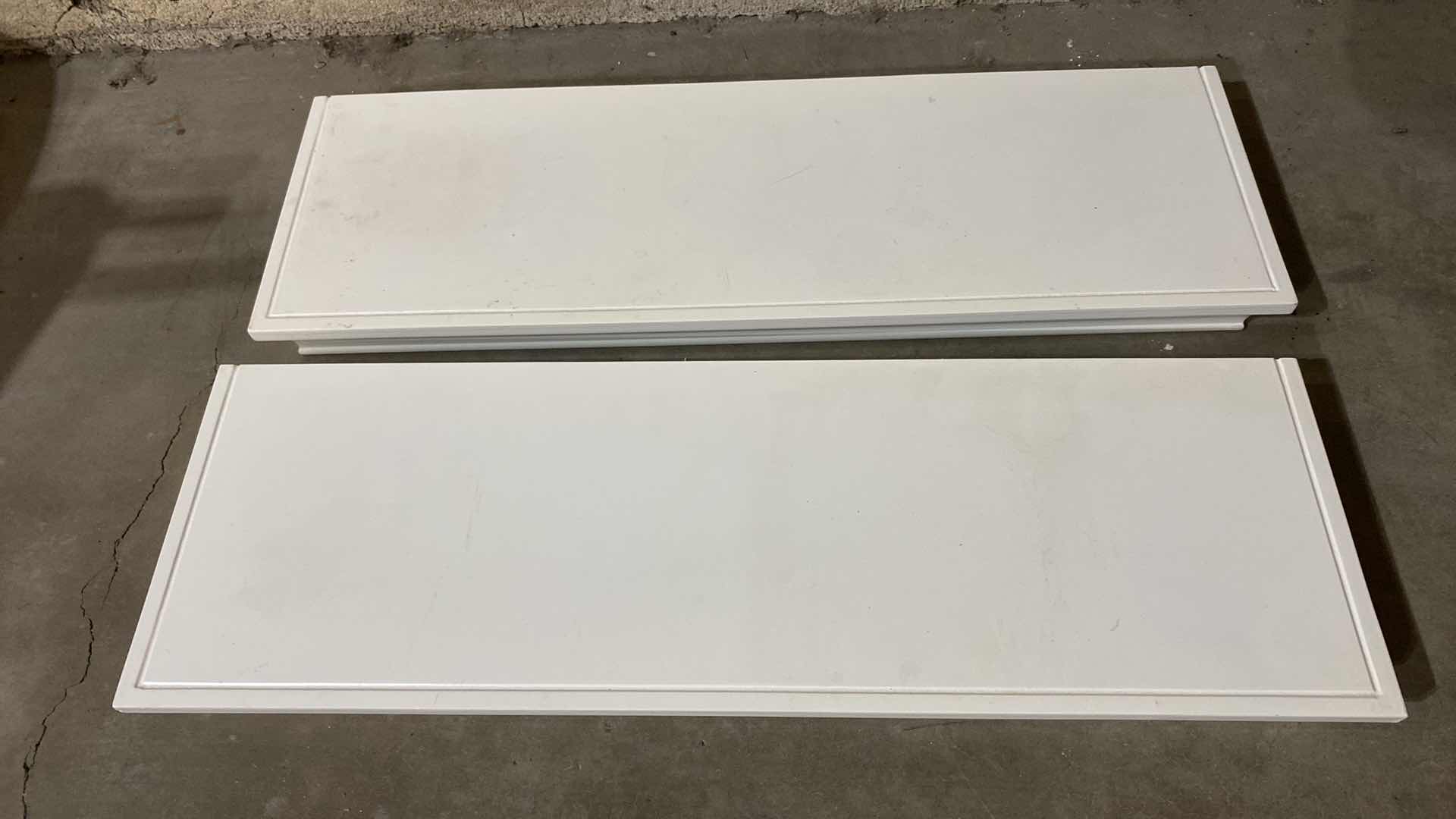 Photo 3 of PAIR OF PLASTIC WALL SHELVES 24“ x 8“