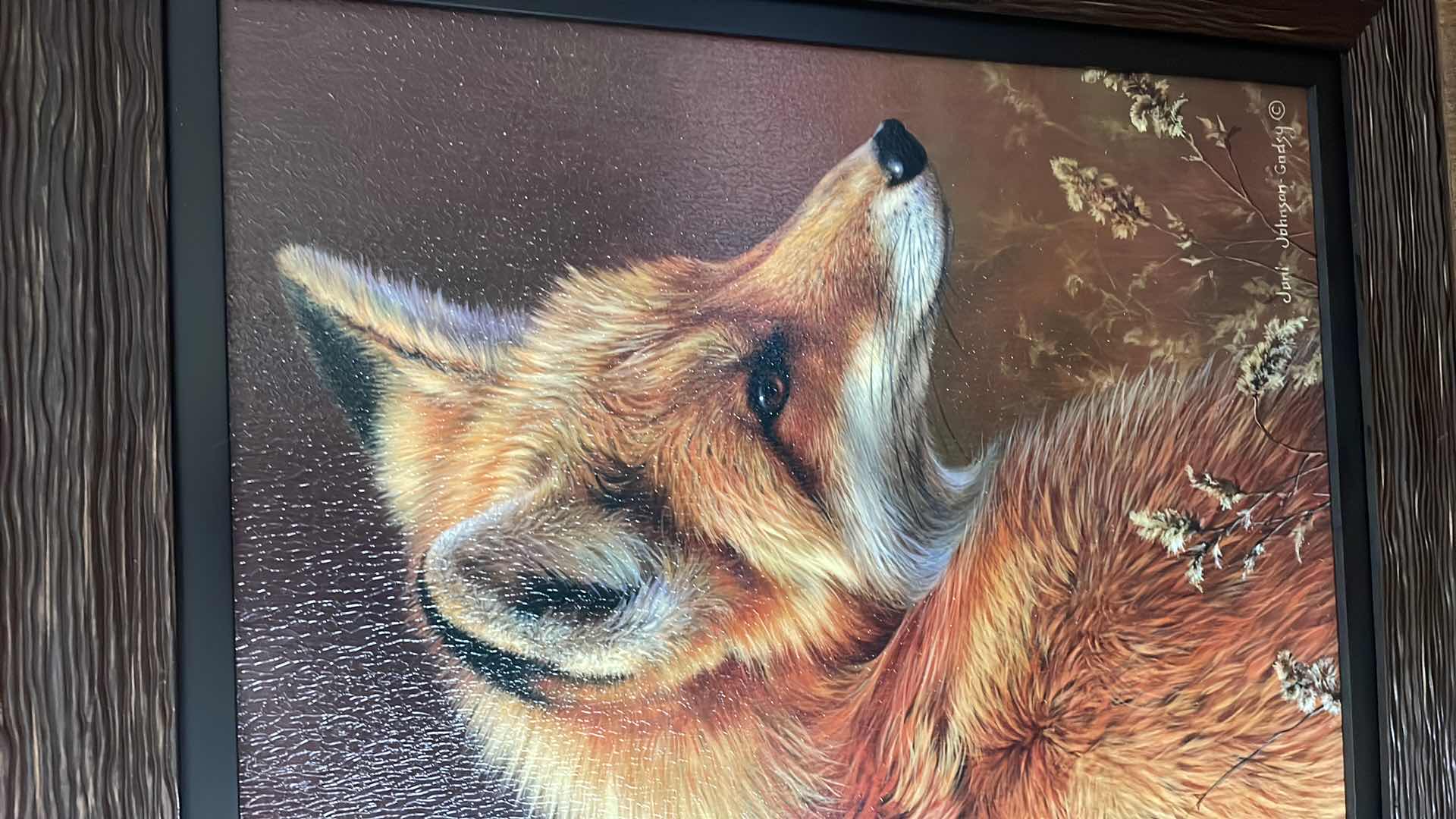 Photo 5 of FRAMED JONI JOHNSON GODSY FOX PRINT  28”x 34”H