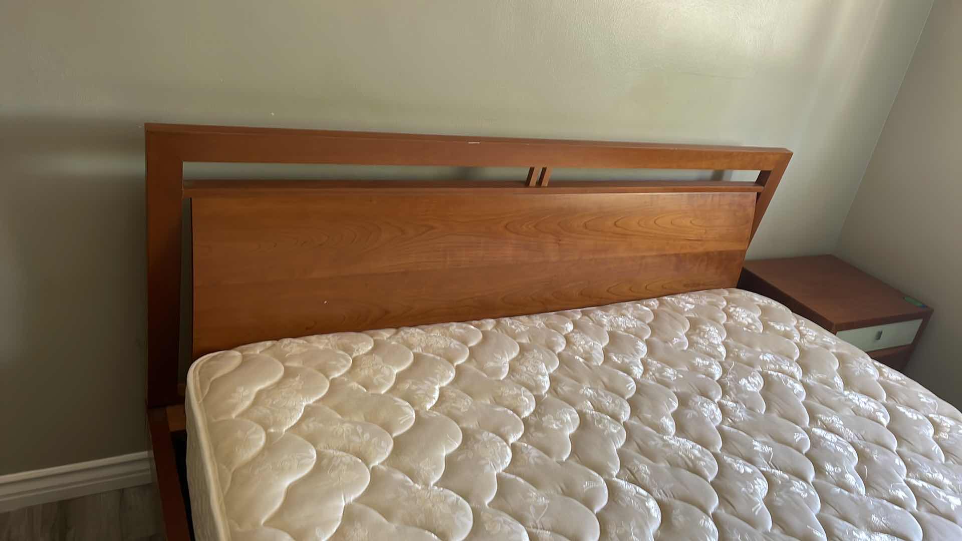 Photo 3 of MID CENTURY MODERN CAL KING  SIZE BED 90”x 78” AND SERTA MATTRESS  80”x 72”