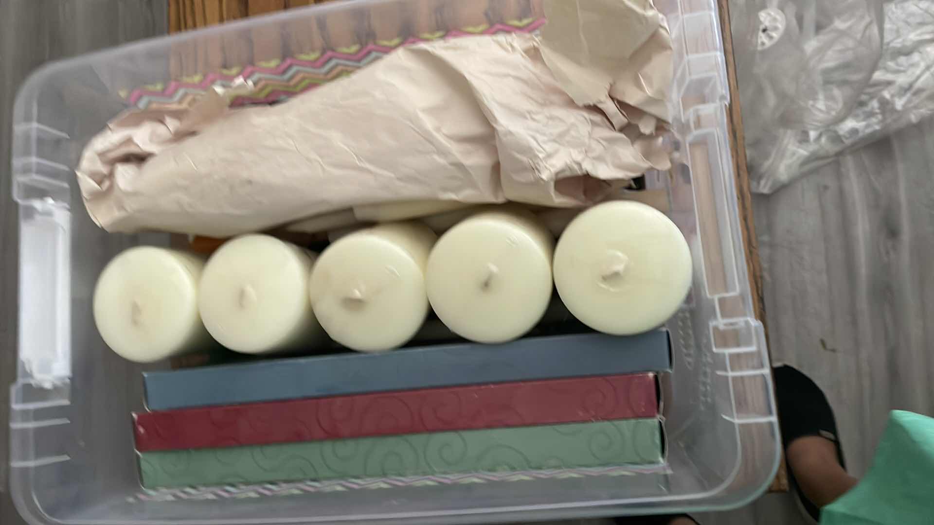 Photo 2 of TOTE OF CANDLES