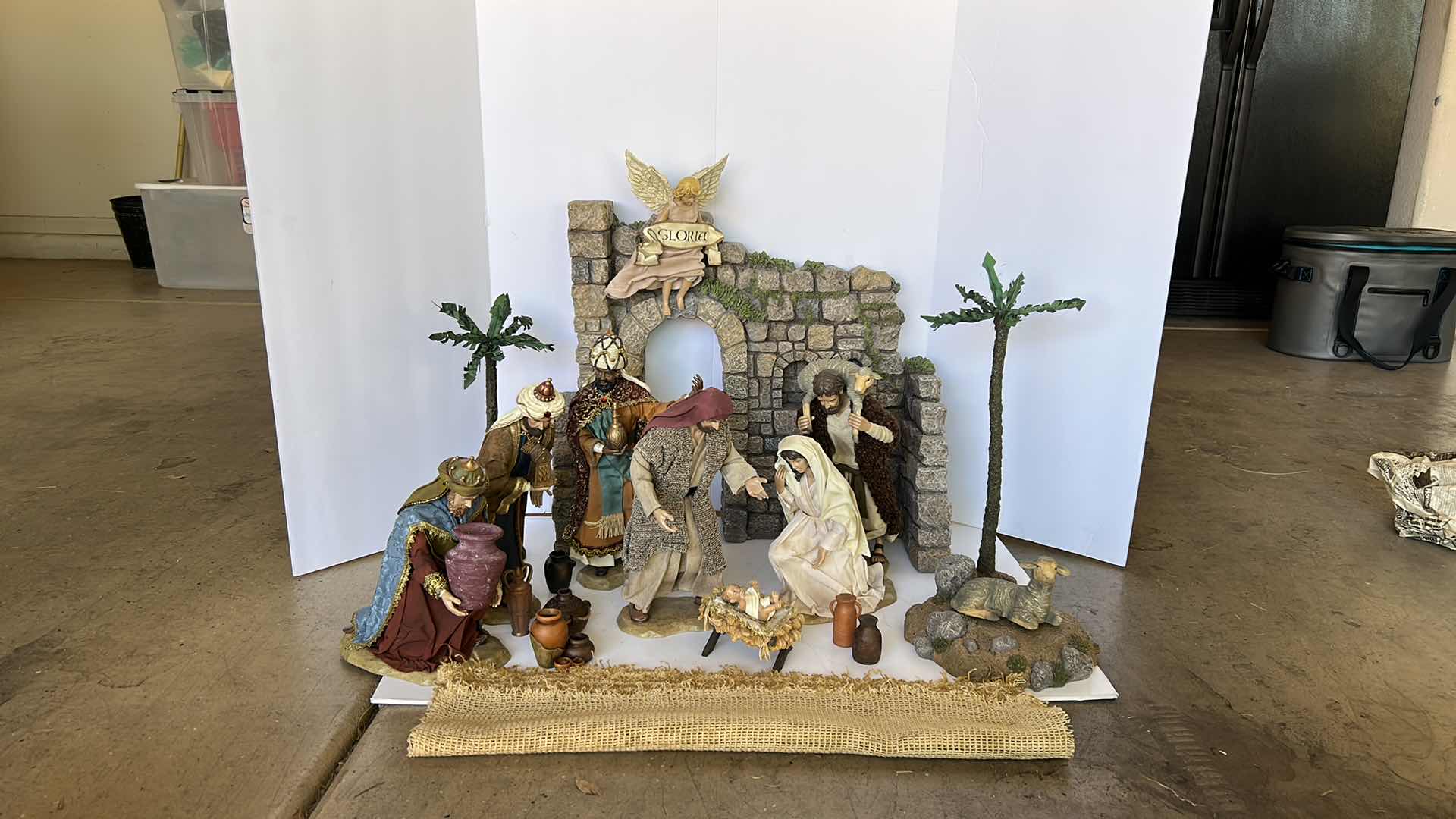 Photo 11 of CHRISTMAS NATIVITY SCENE FIGURES STAND APPROXIMATELY 13”