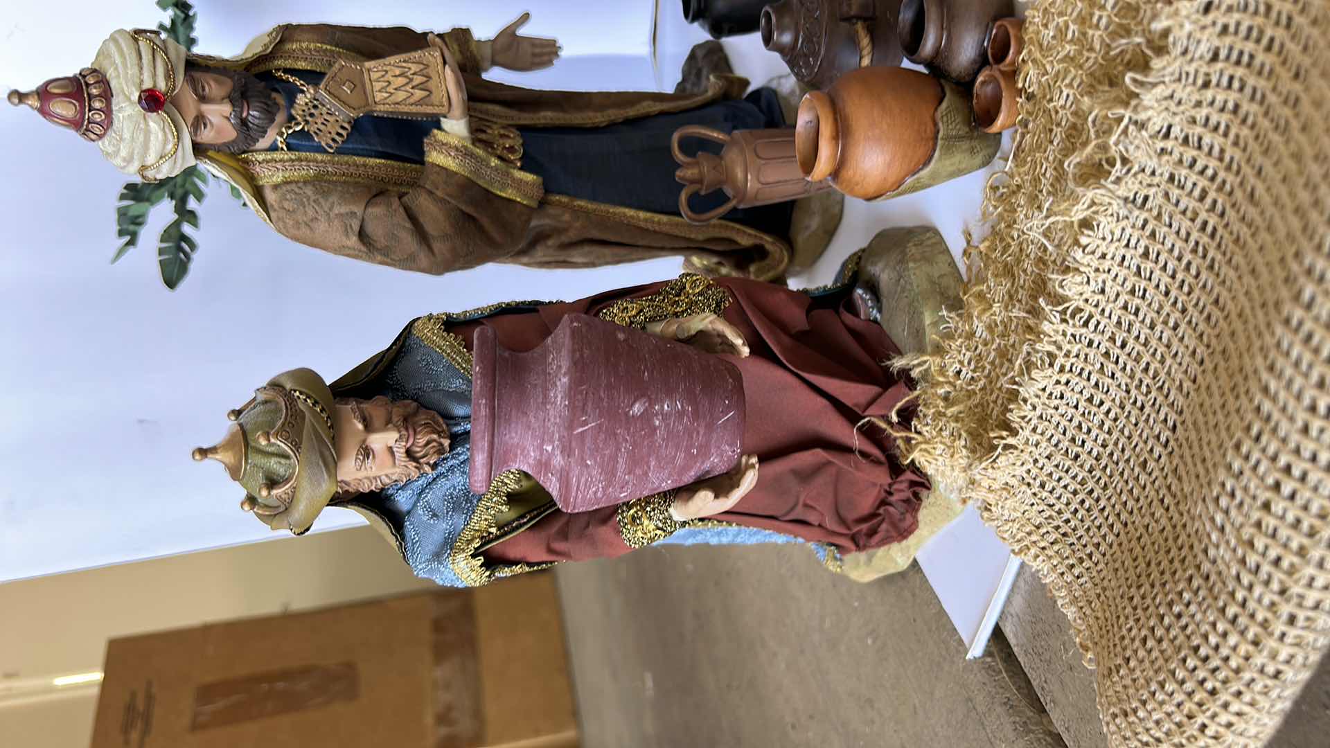 Photo 3 of CHRISTMAS NATIVITY SCENE FIGURES STAND APPROXIMATELY 13”