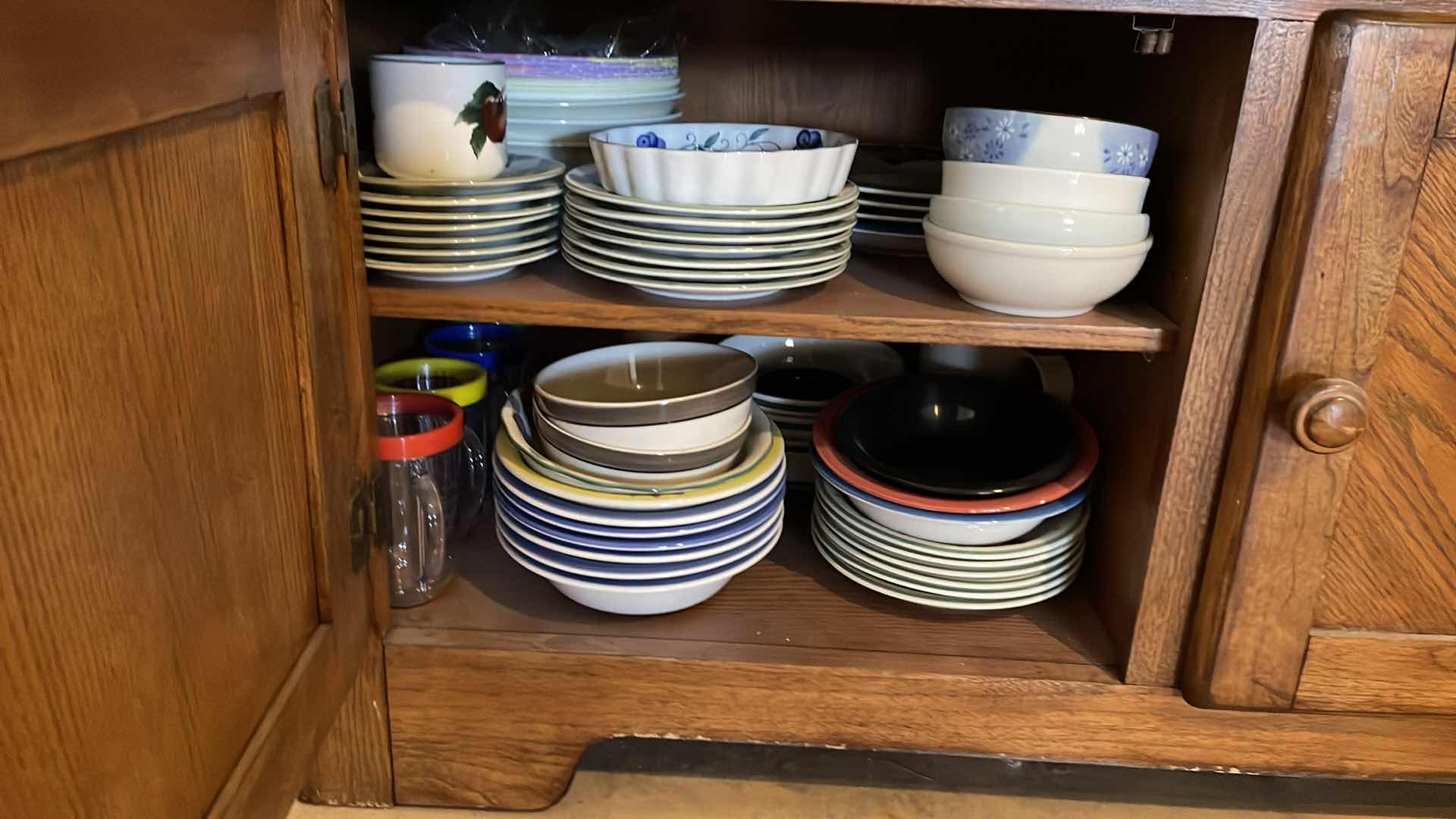 Photo 2 of CONTENTS OF CABINET DISHES