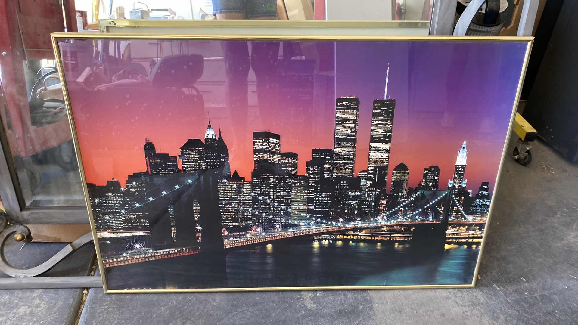 Photo 1 of VINTAGE NEW YORK SKYLINE FRAMED POSTER 36” x 24”