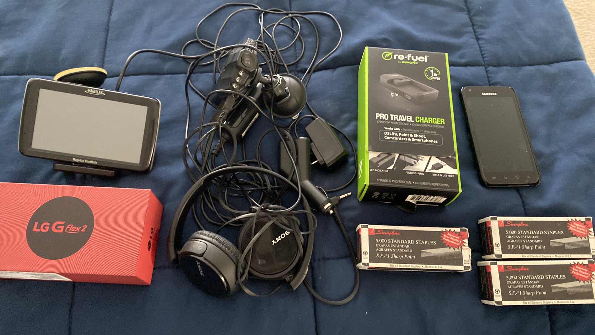 Photo 1 of MAGELLAN TRAVEL CHARGE LG PHONE SONY HEADPHONES AND MORE