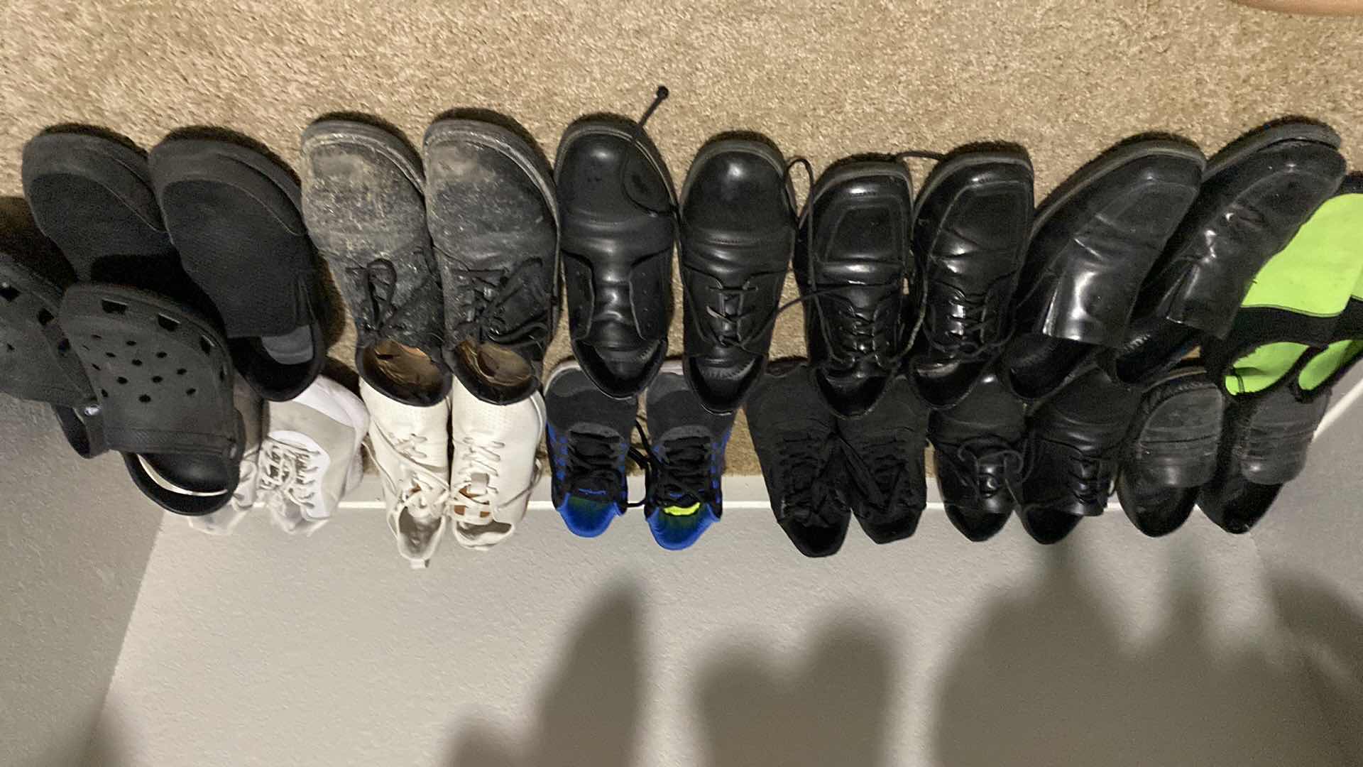 Photo 1 of 14 PAIRS MENS SHOES SIZE 10.5 AND 11