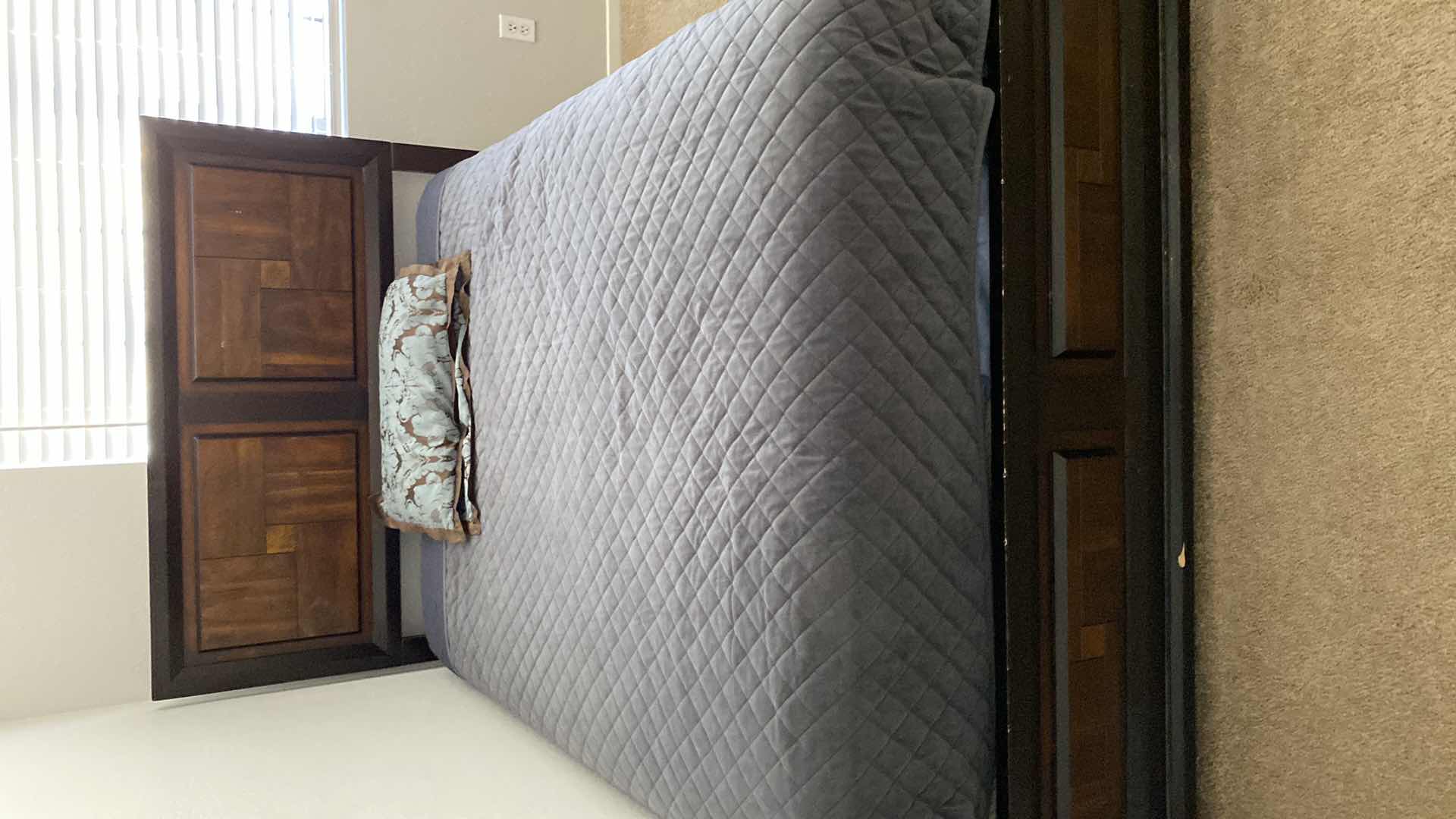 Photo 3 of FULL SIZE BED FRAME WITH BEDDING SERTAPEDIC GRAND MATTRESS AND BOXSPRING 58” X 80” H 54”