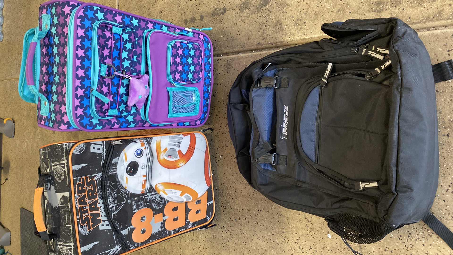 Photo 1 of 2 KIDS LUGGAGE 11” x 19” AND TARGUS BACKPACK