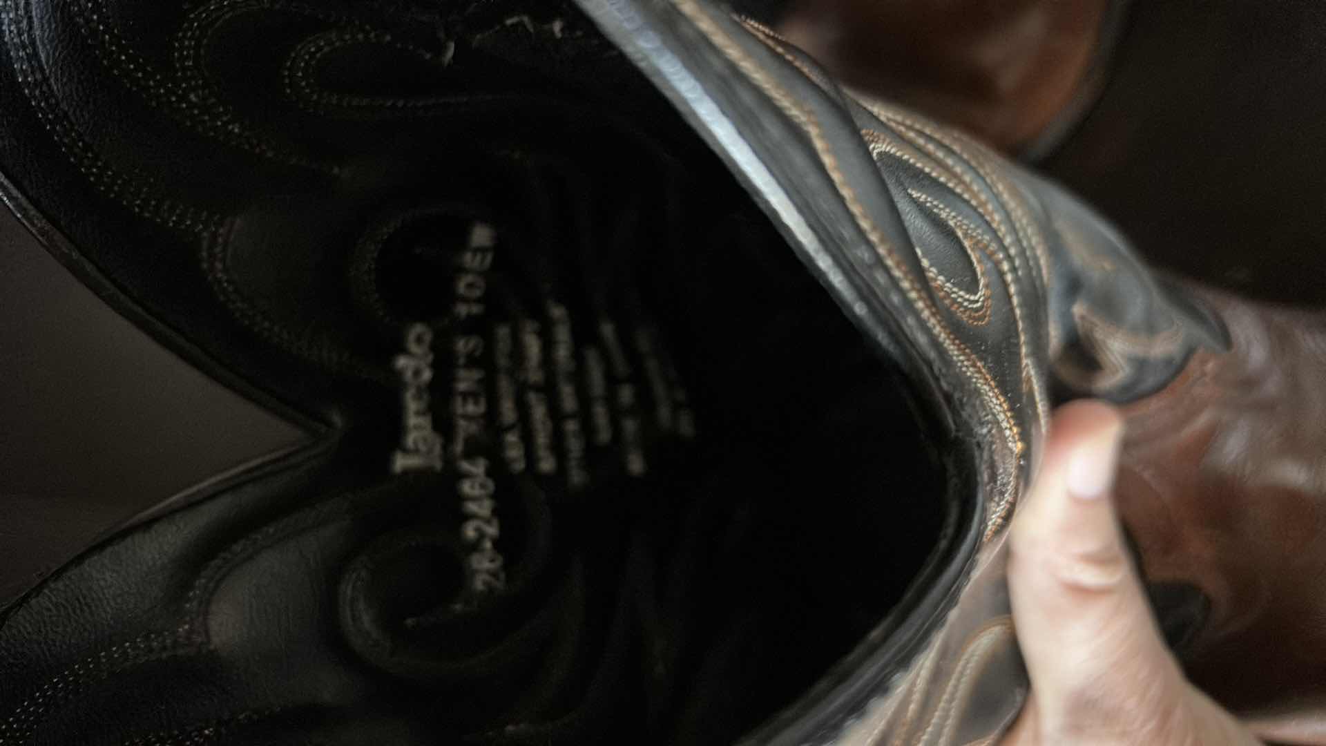Photo 5 of LOREDO MENS LEATHER COWBOY BOOTS 10D