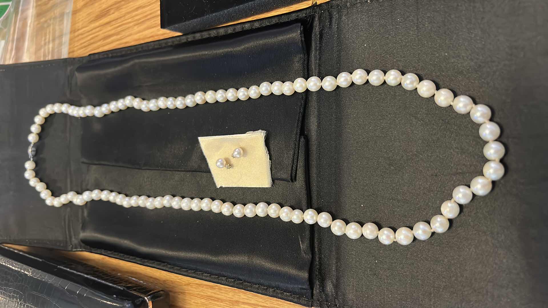 Photo 1 of PEARL NECKLACE AND EARRINGS