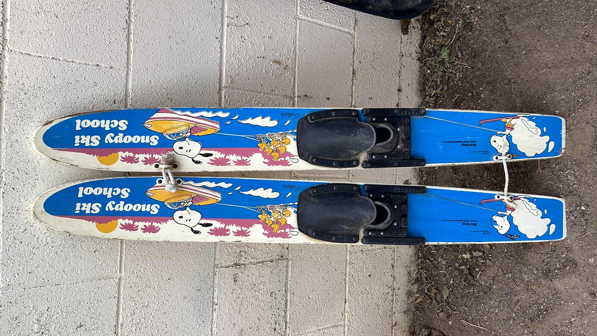 Photo 1 of VINTAGE SNOOPY SKI SCHOOL WATER SKIS