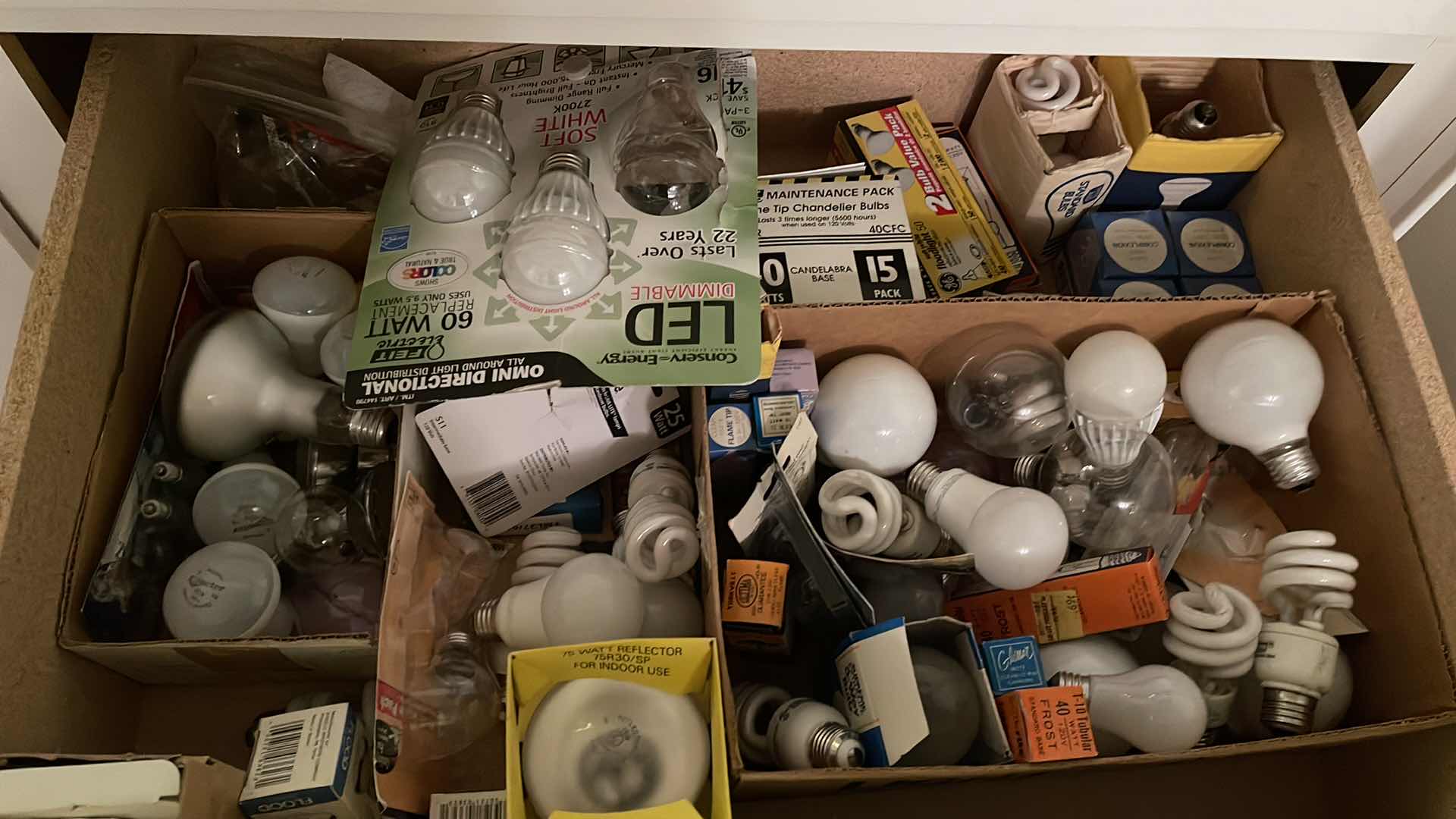 Photo 1 of CONTENTS OF DRAWER - LIGHT BULBS 