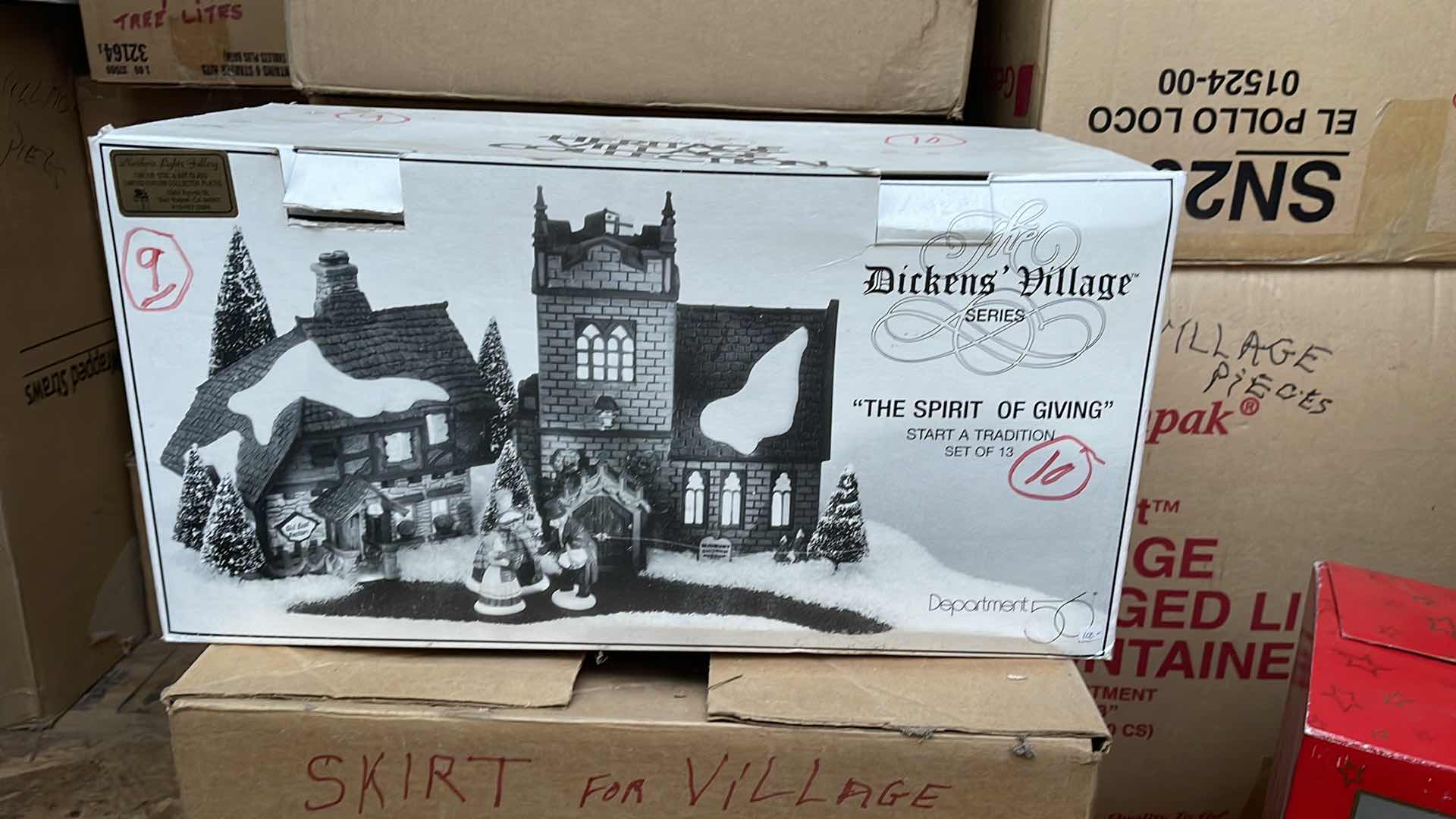 Photo 1 of DEPARTMENT 56 DICKENS VILLAGE “THE SPIRIT OF GIVING”  START A TRADITION GIFT SET OF 13